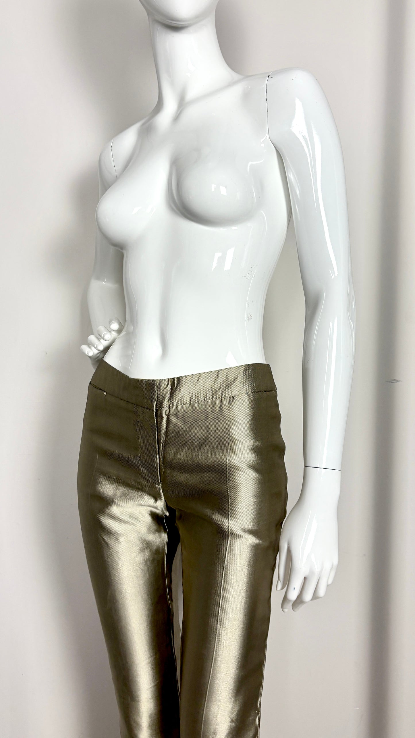 Alexander McQueen pre fall 2007 gold trousers