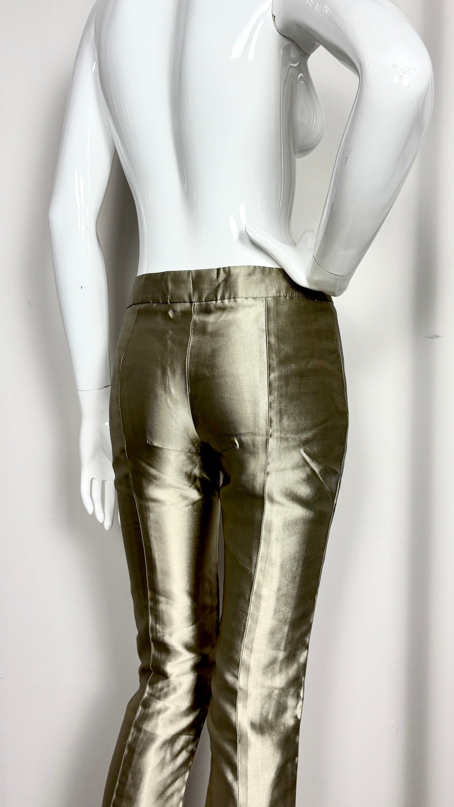 Alexander McQueen pre fall 2007 gold trousers