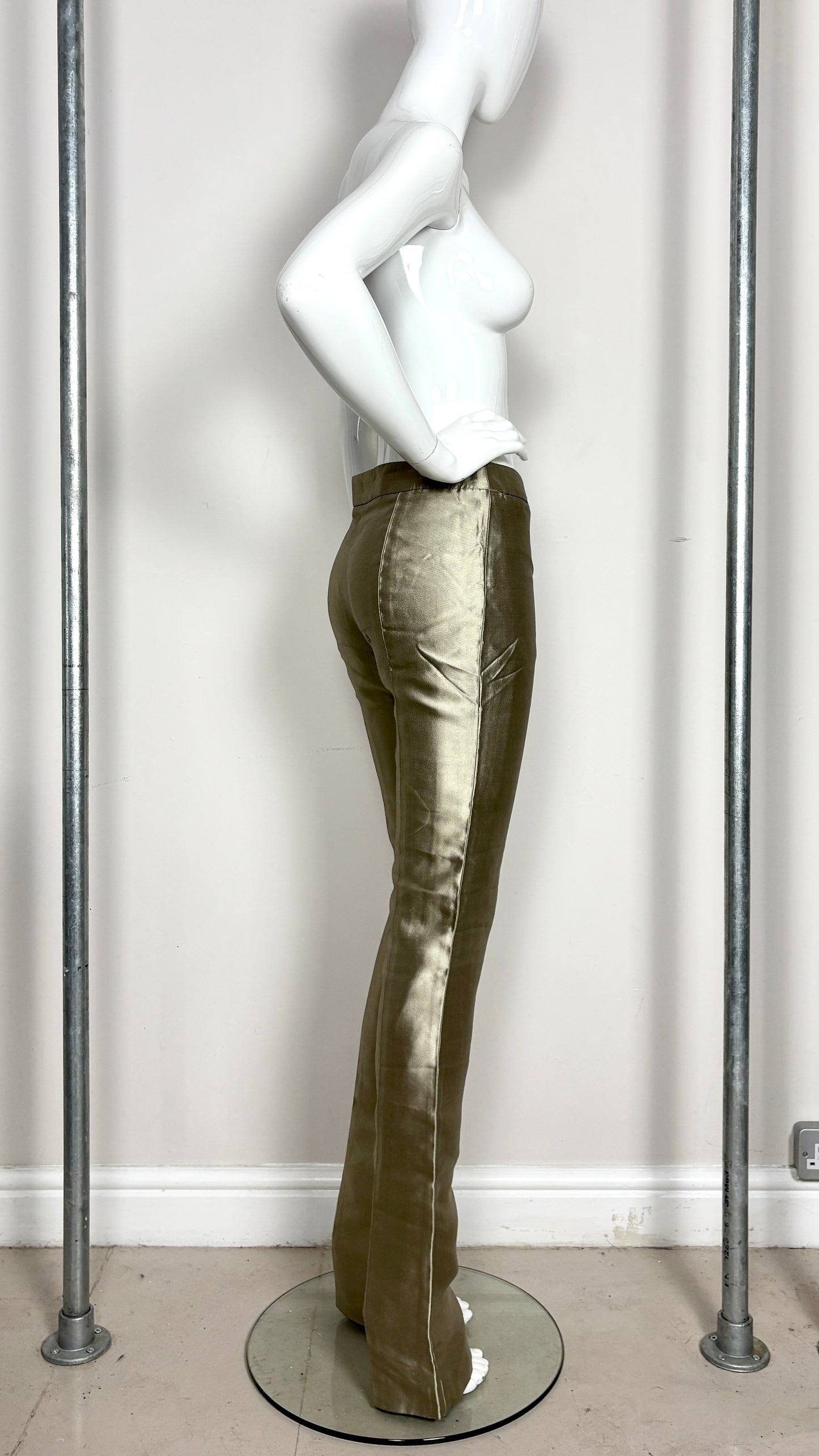 Alexander McQueen pre fall 2007 gold trousers
