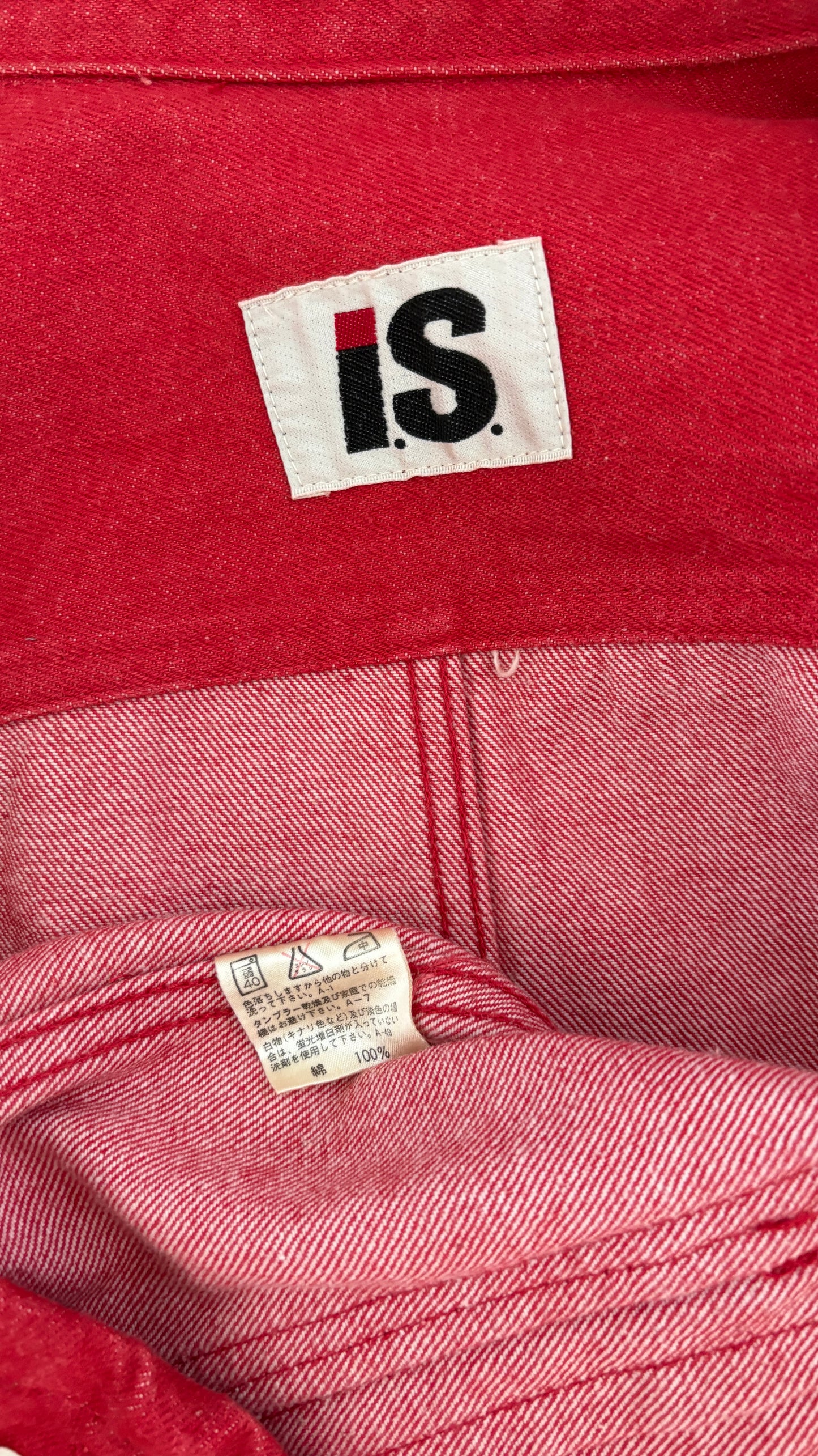 Issey Miyake I.S. pleated denim two piece