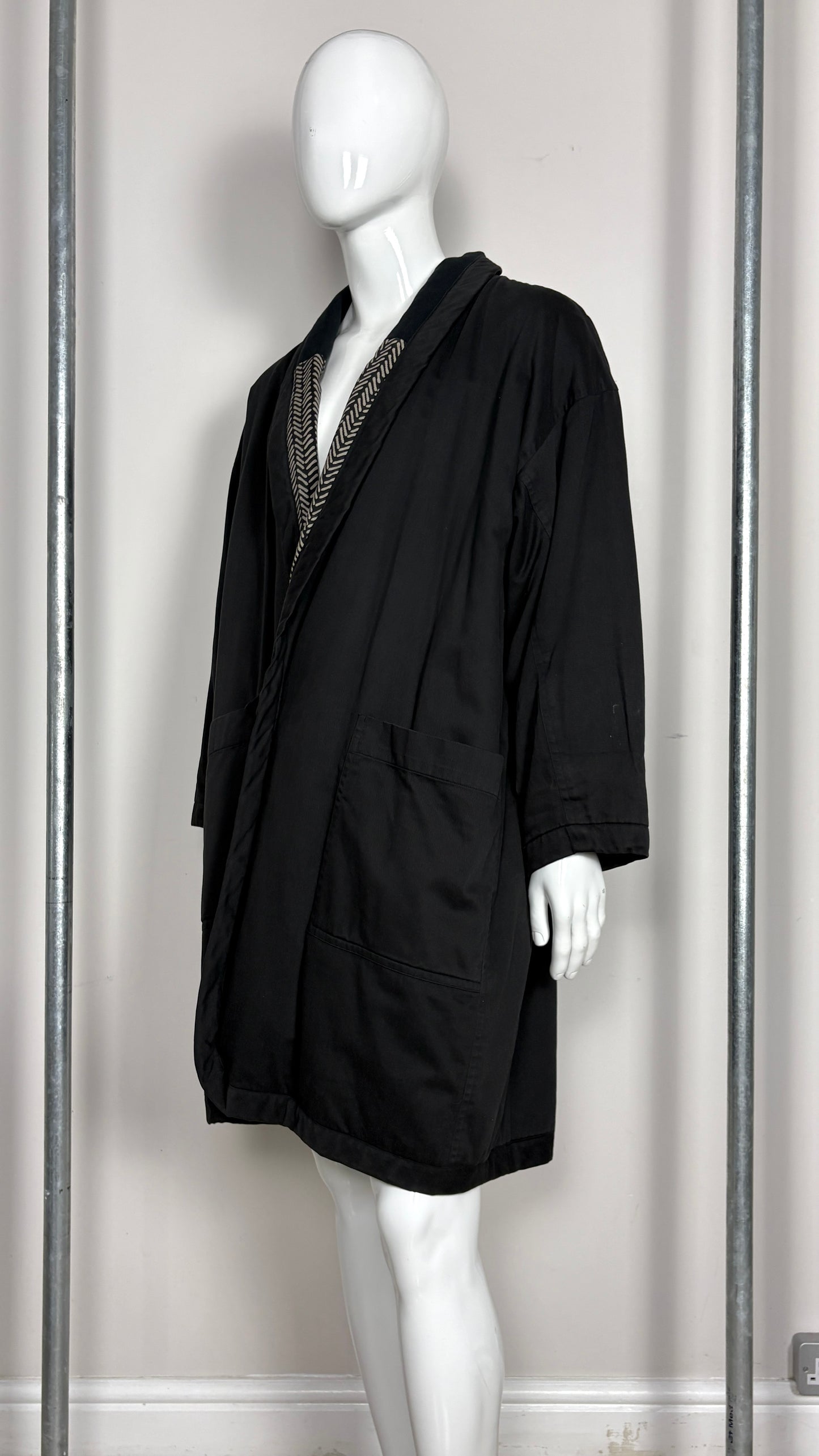 Issey Miyake plantation cocoon coat