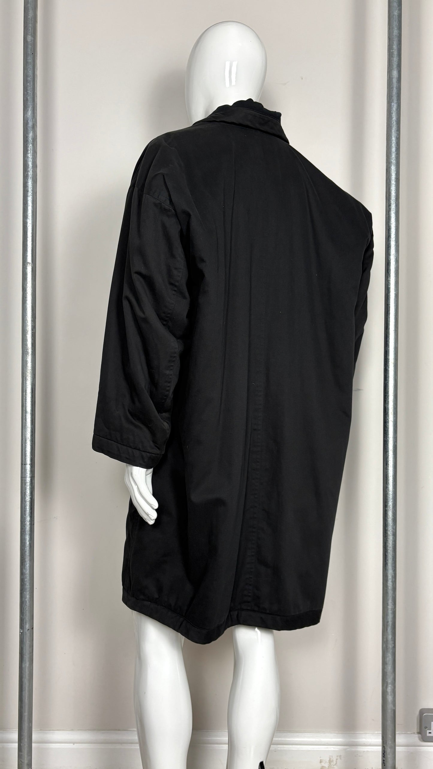 Issey Miyake plantation cocoon coat