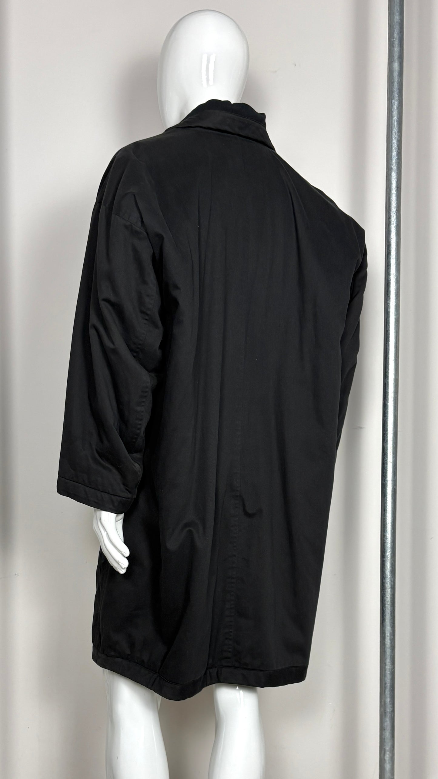 Issey Miyake plantation cocoon coat