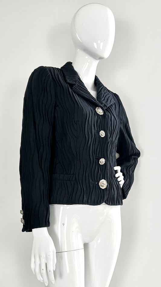 Gianni Versace pleat effect jacket