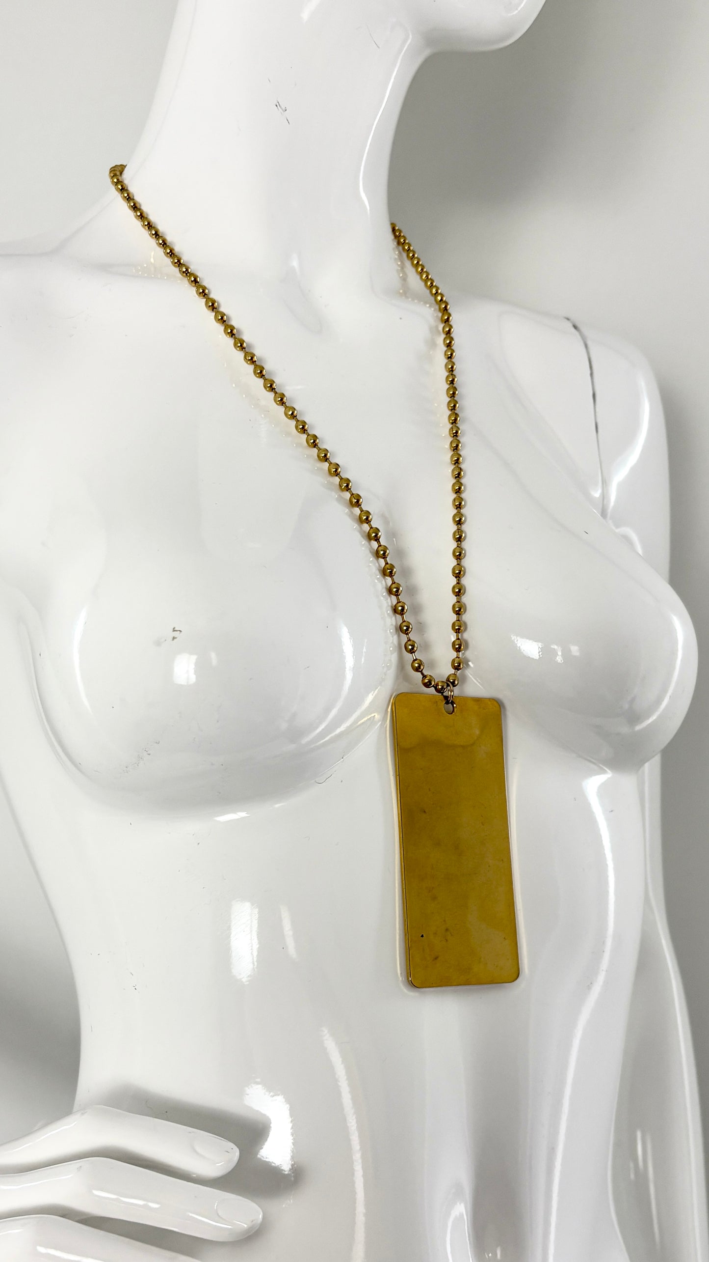 Vivienne Westwood S/S 1993 'grand hotel' gold 'key card' necklace