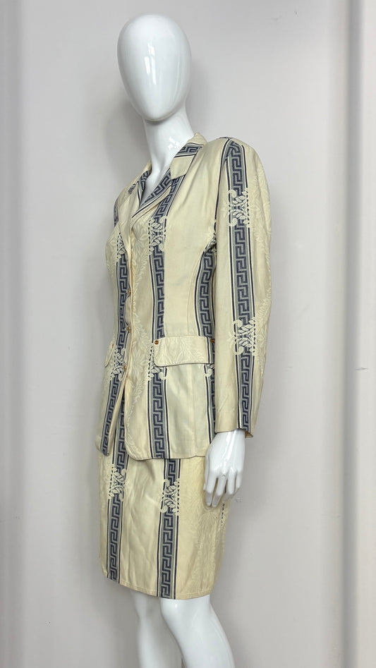 Junior Gaultier grecian print suit