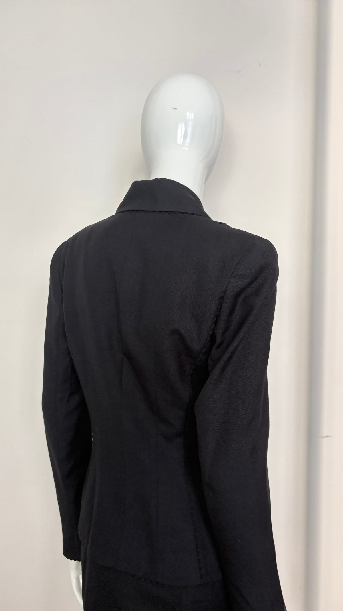 John Galliano 90's dress and jacket with loop trim detail
