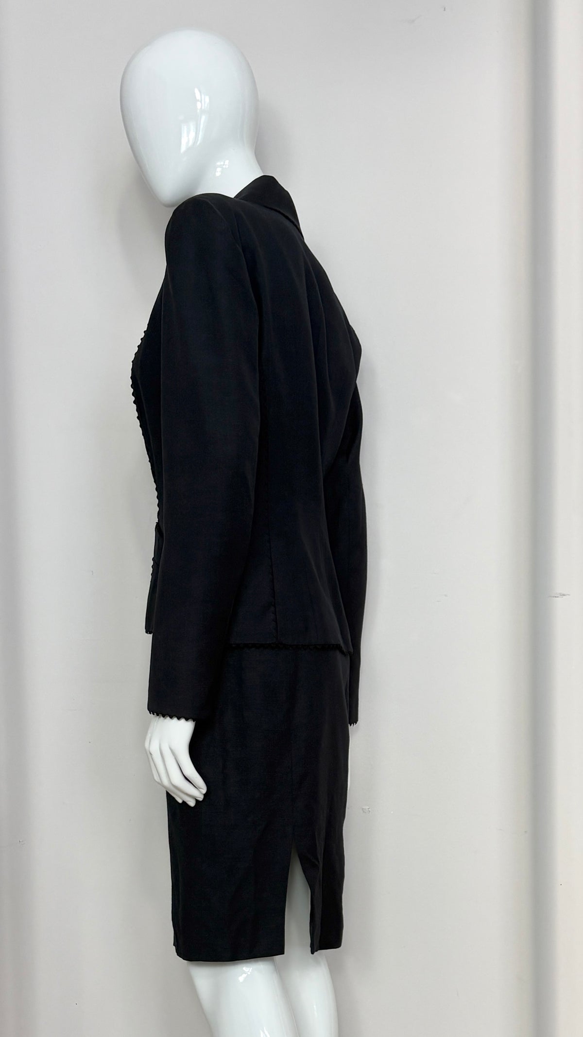John Galliano 90's dress and jacket with loop trim detail