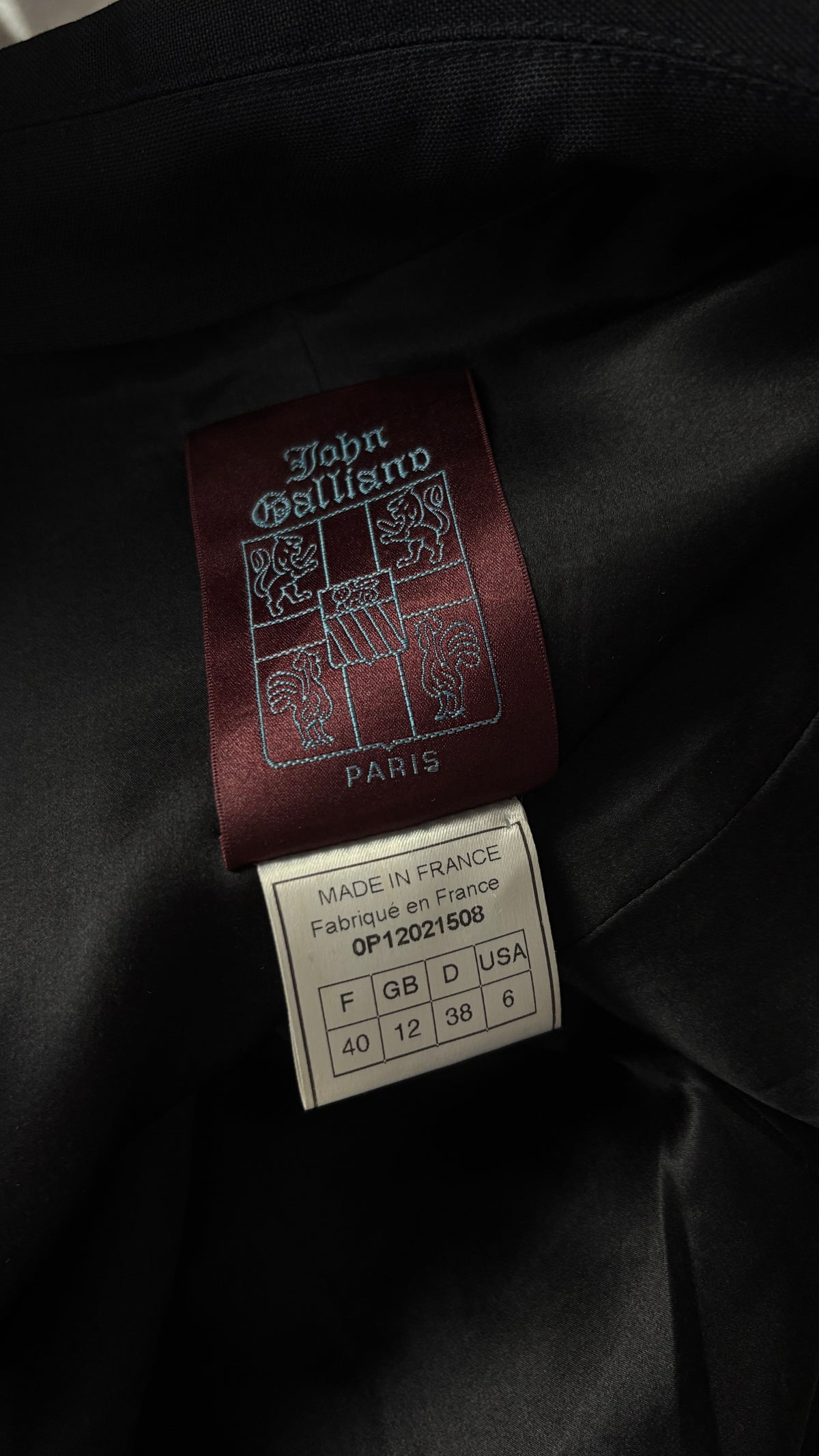 John Galliano 90's dress and jacket with loop trim detail