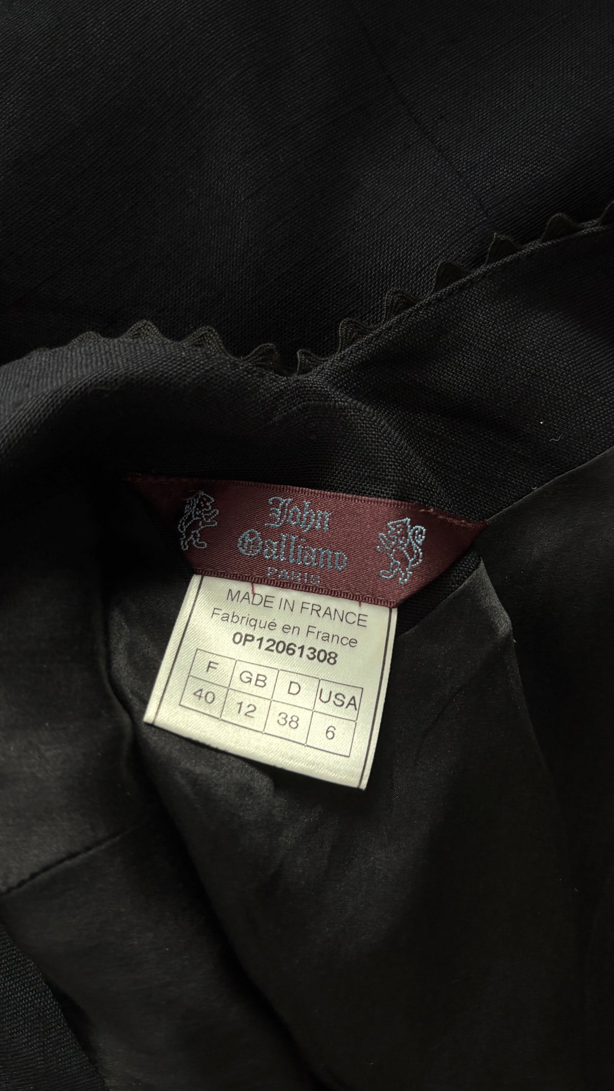 John Galliano 90's dress and jacket with loop trim detail