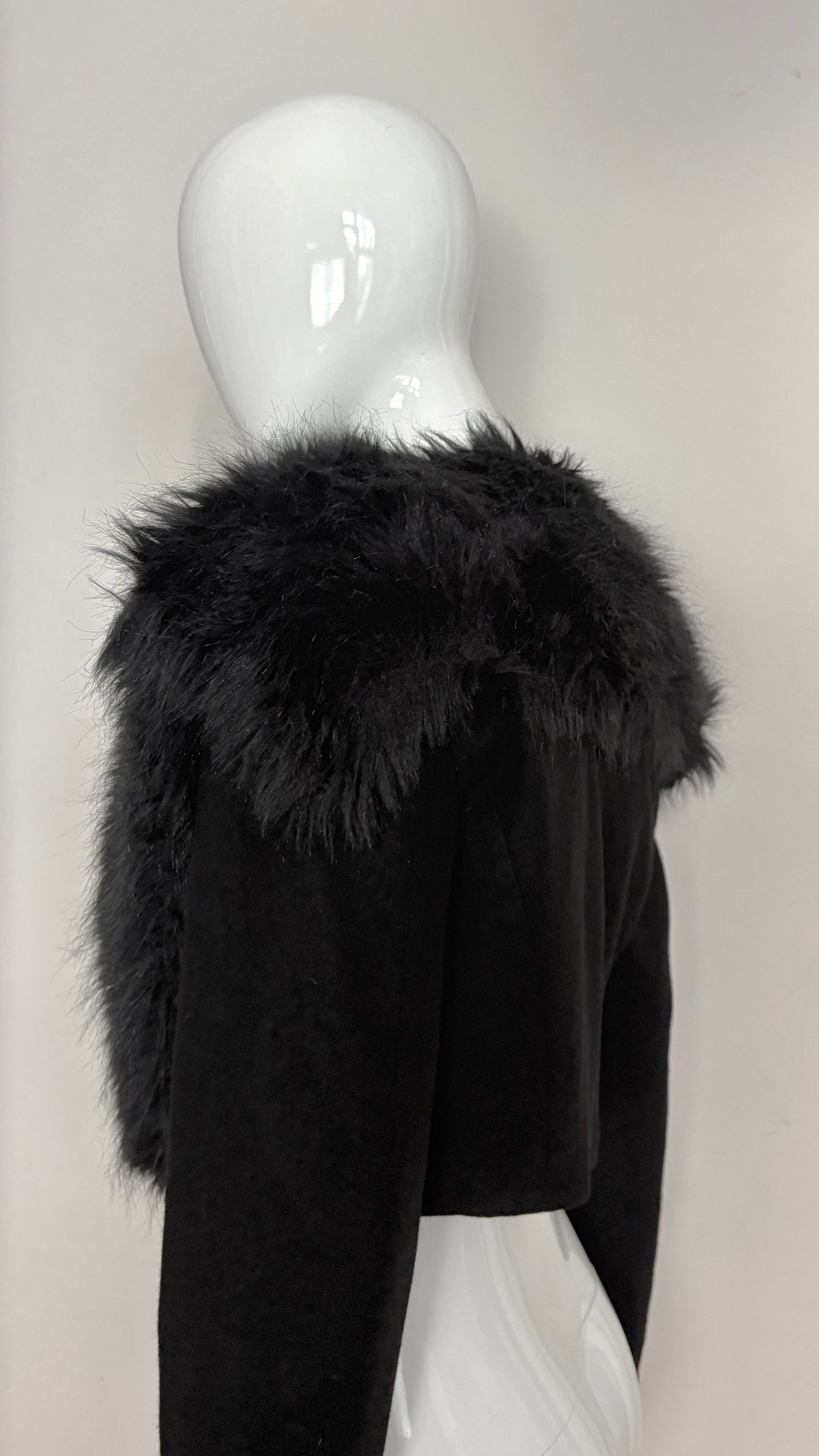 Comme des Garcons 1989 bolero with faux fur shawl