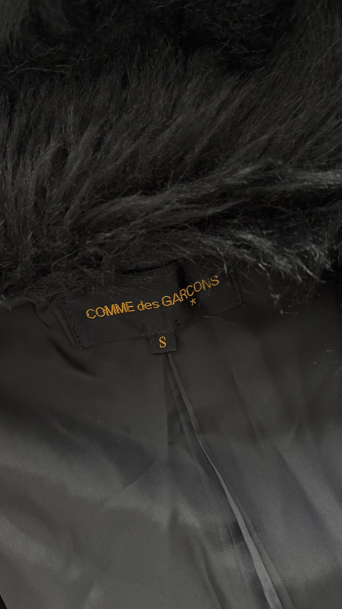 Comme des Garcons 1989 bolero with faux fur shawl