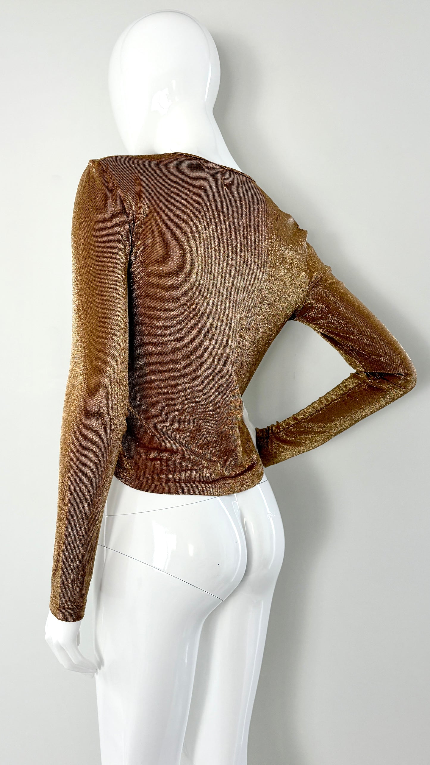 Vivienne Westwood gold lurex orb top