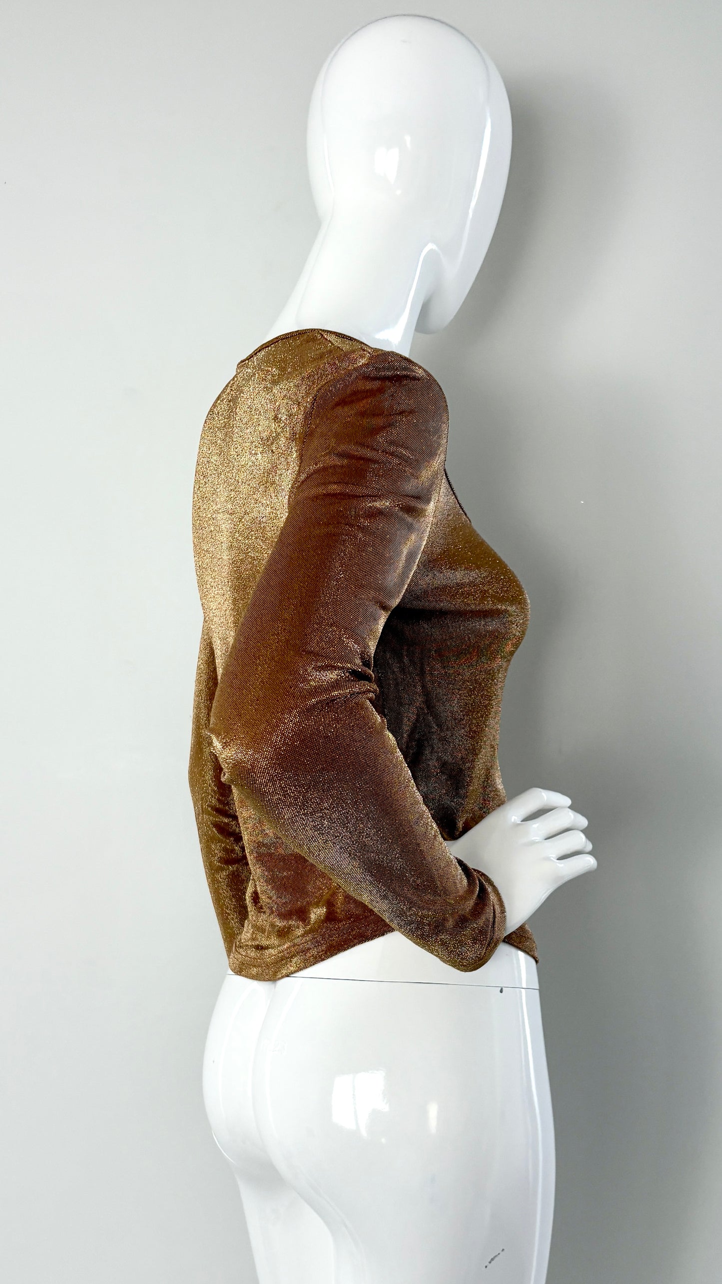 Vivienne Westwood gold lurex orb top
