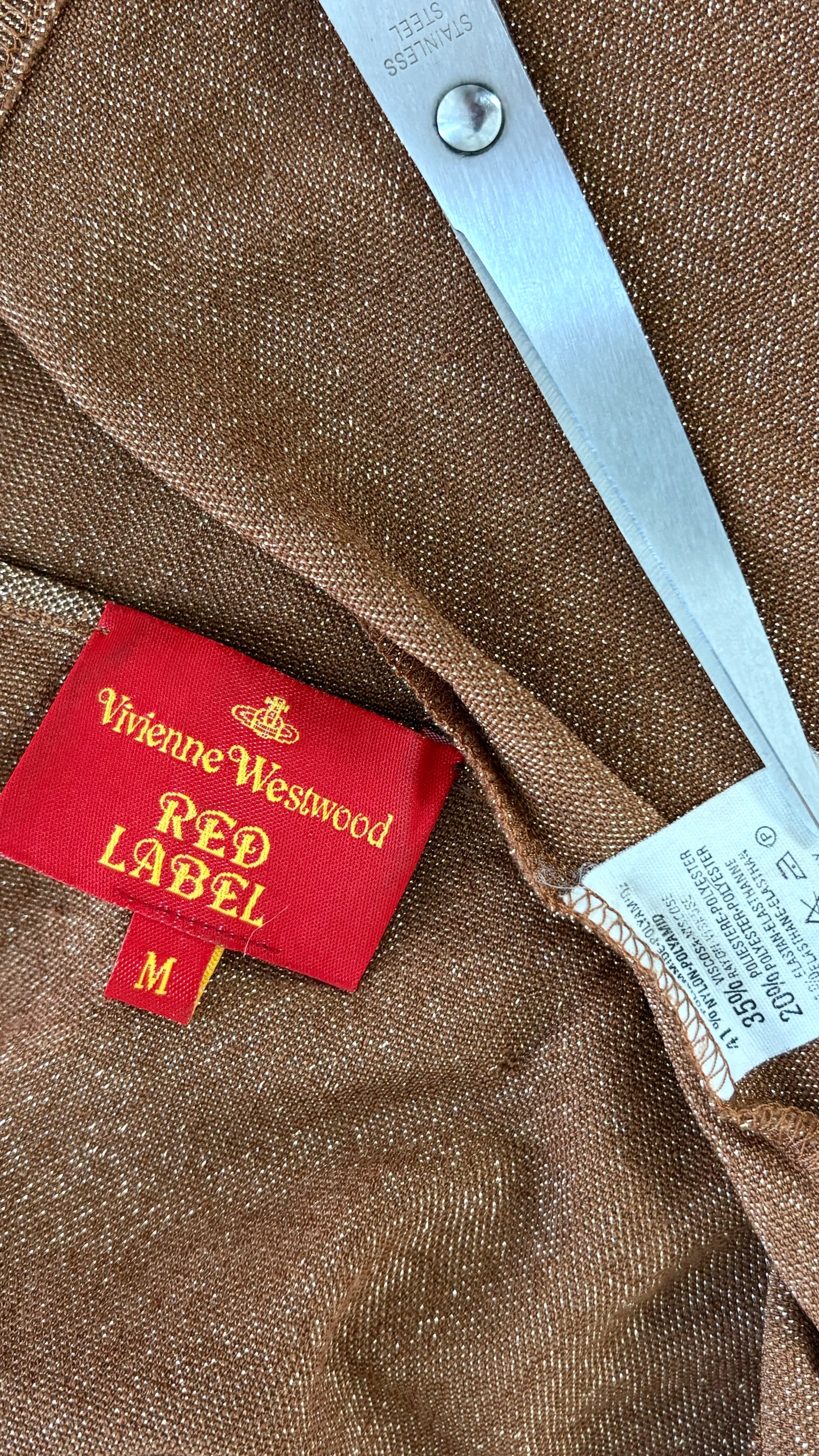 Vivienne Westwood gold lurex orb top