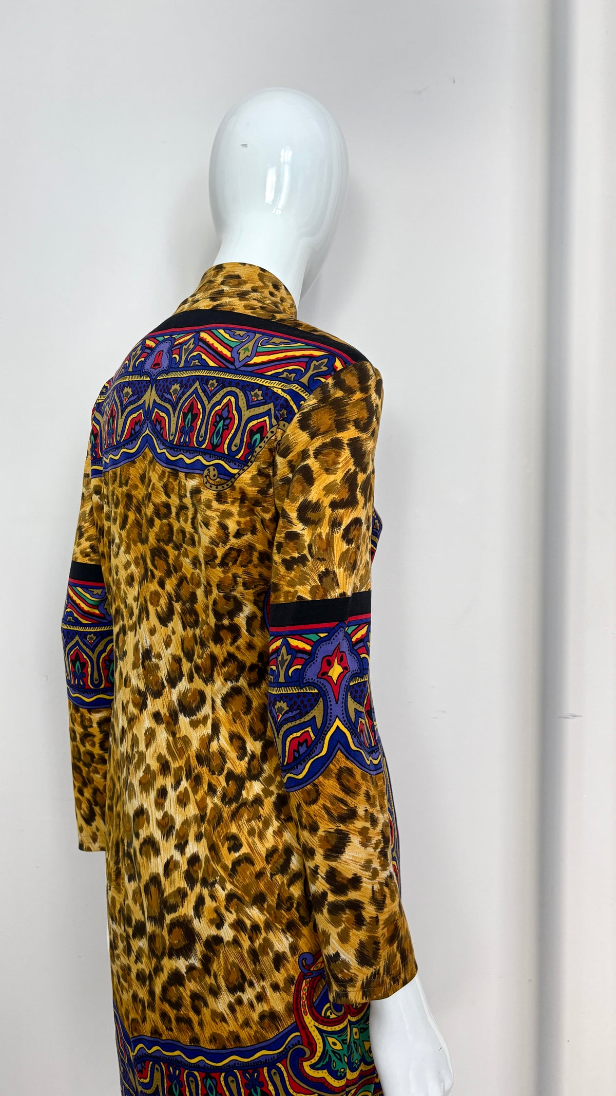 Gianni Versace Versus leopard/baroque print dress