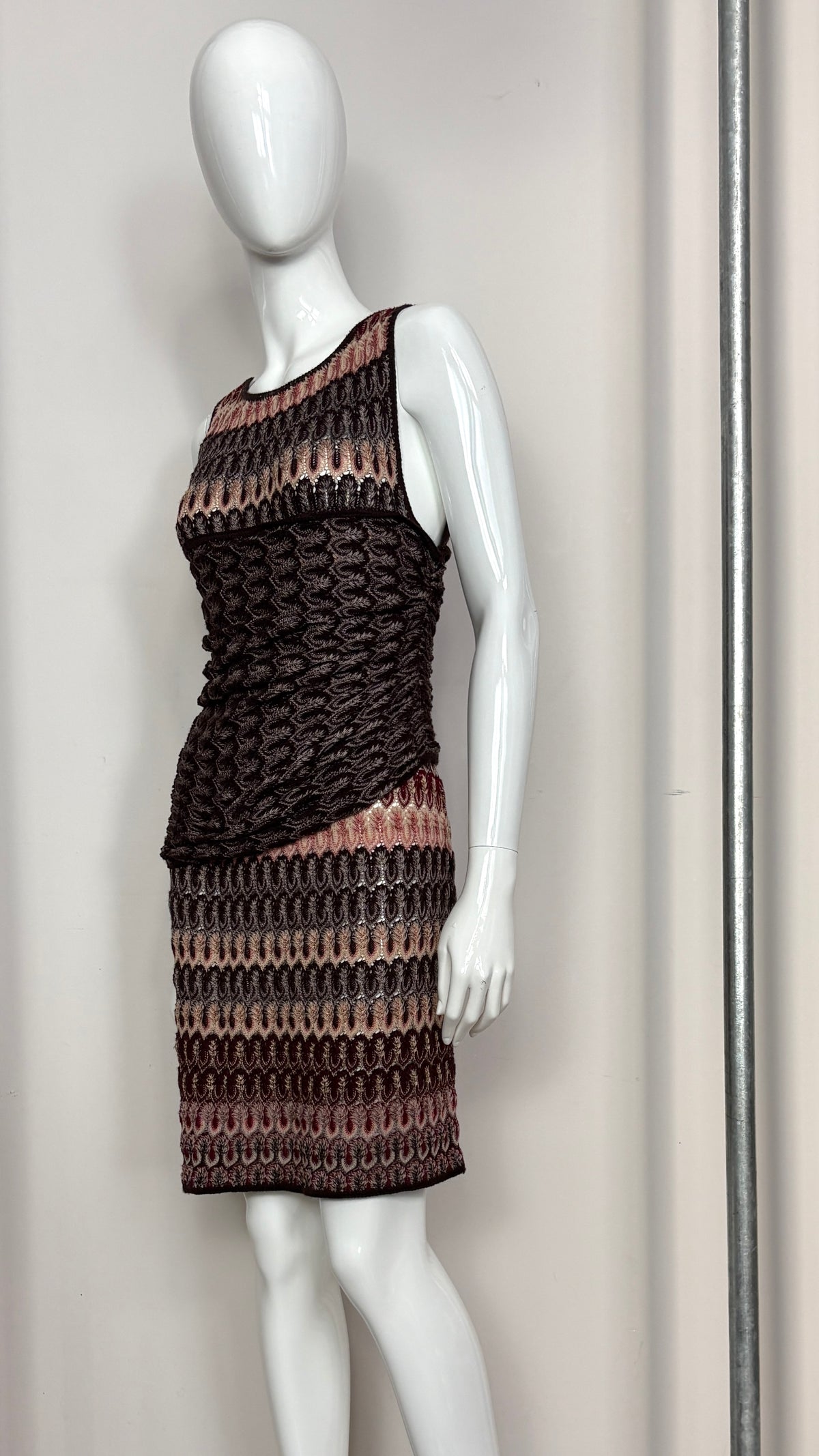 Missoni lacehole knit dress