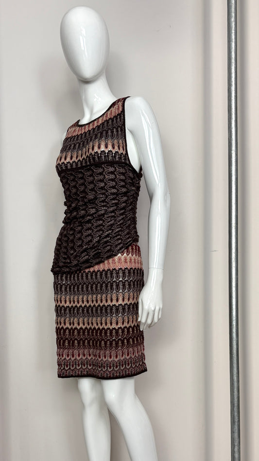 Missoni lacehole knit dress