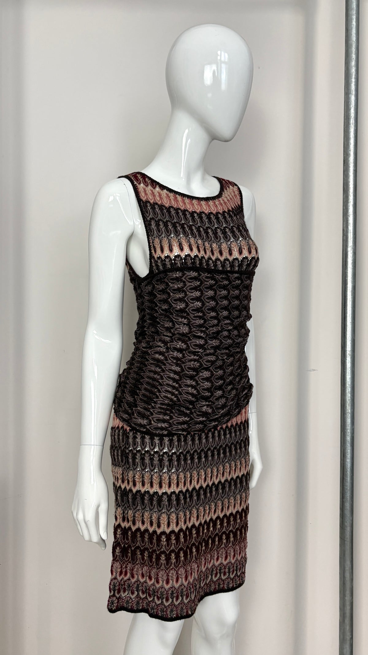 Missoni lacehole knit dress