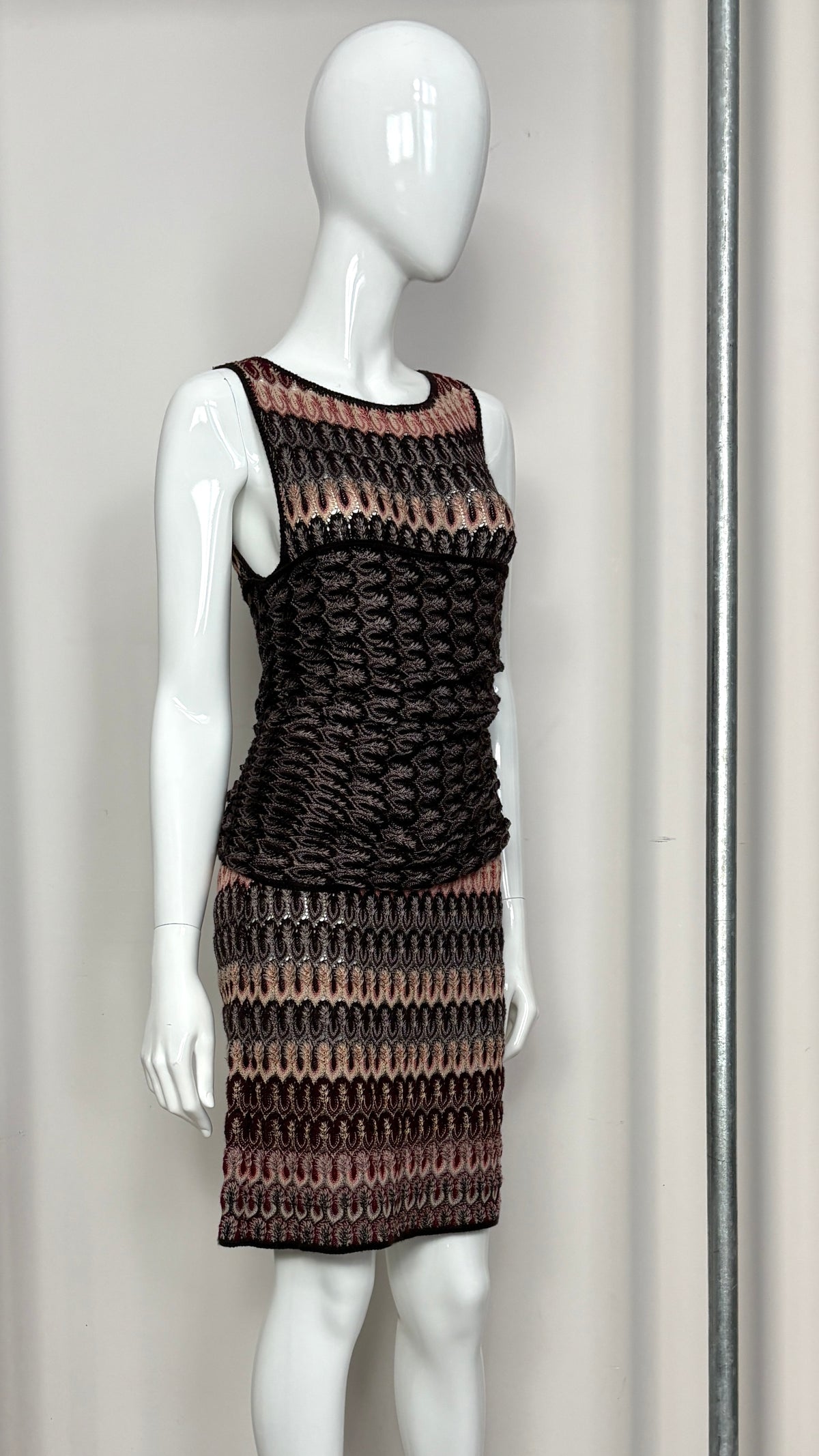 Missoni lacehole knit dress