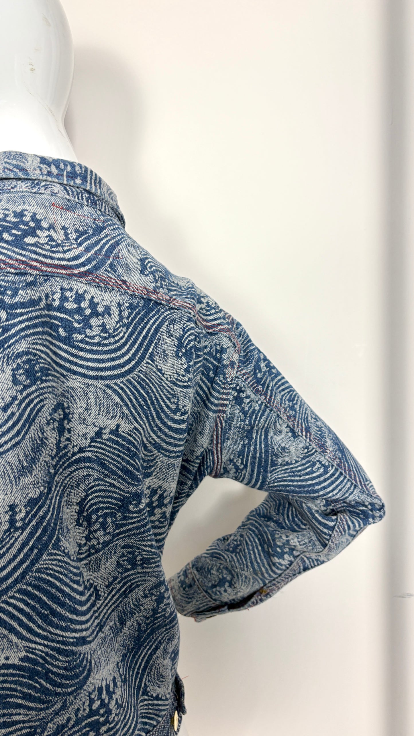 Vivienne Westwood A/W 1992 'the great wave' denim jacket