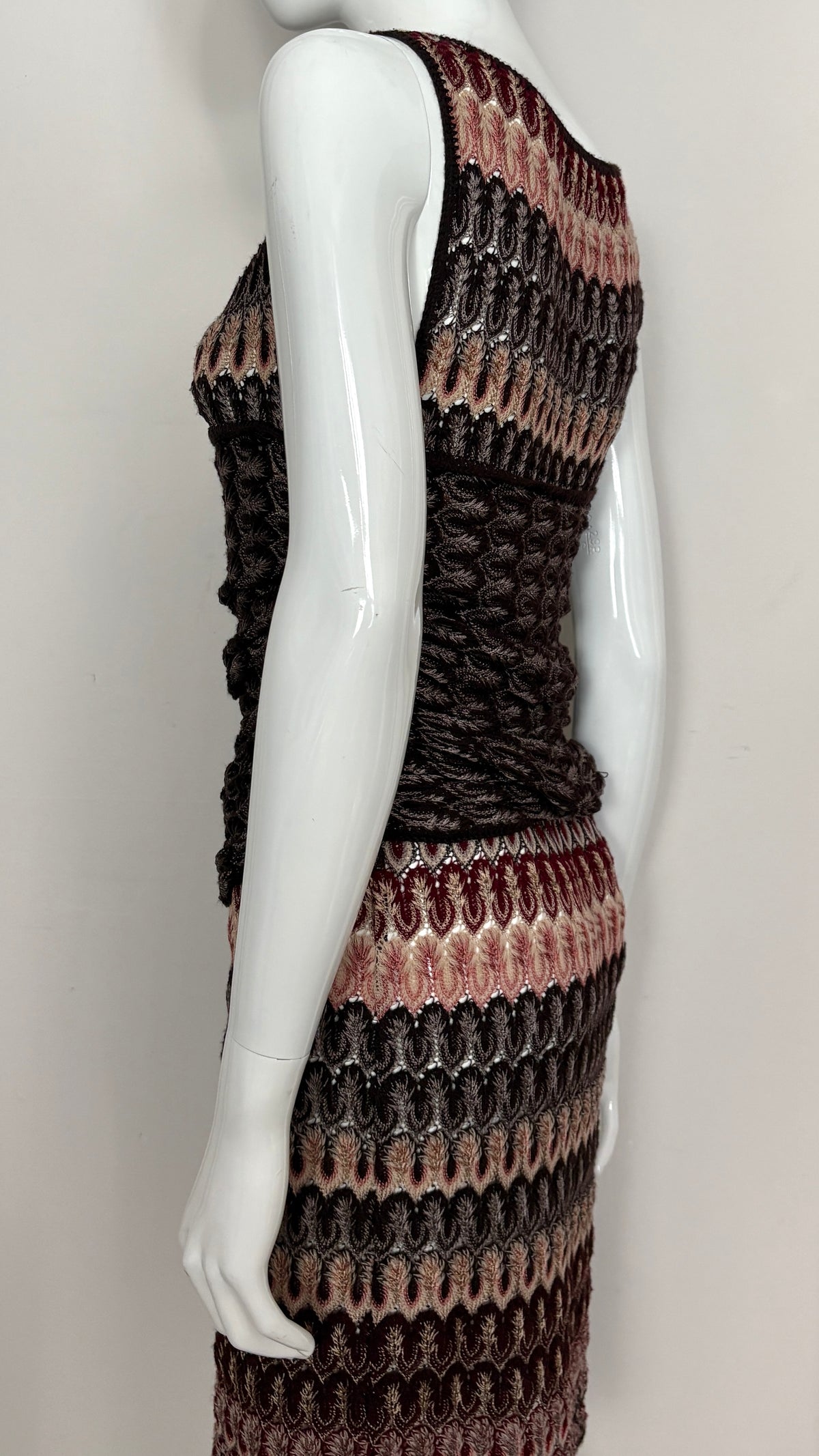 Missoni lacehole knit dress