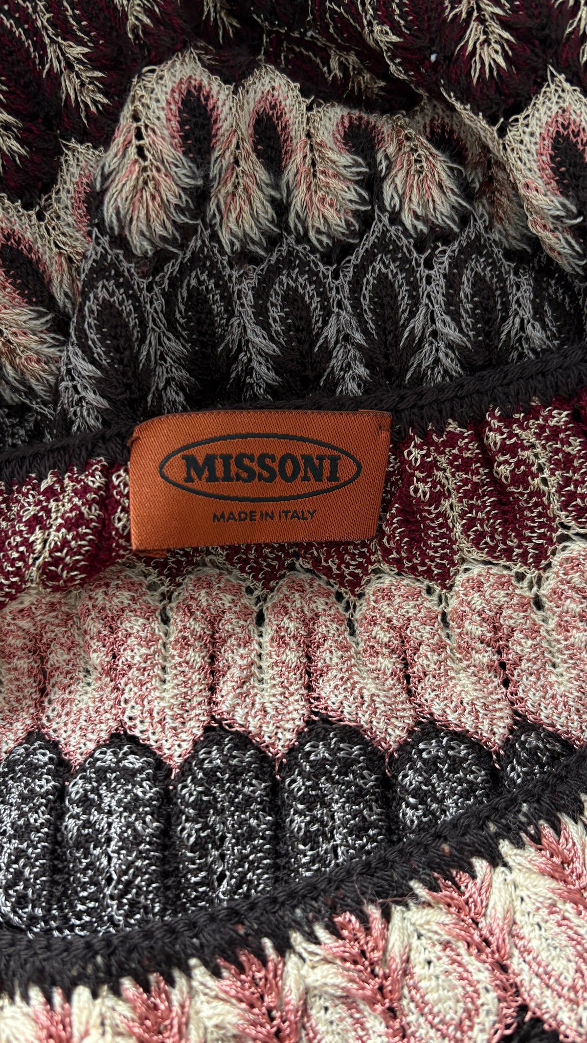 Missoni lacehole knit dress