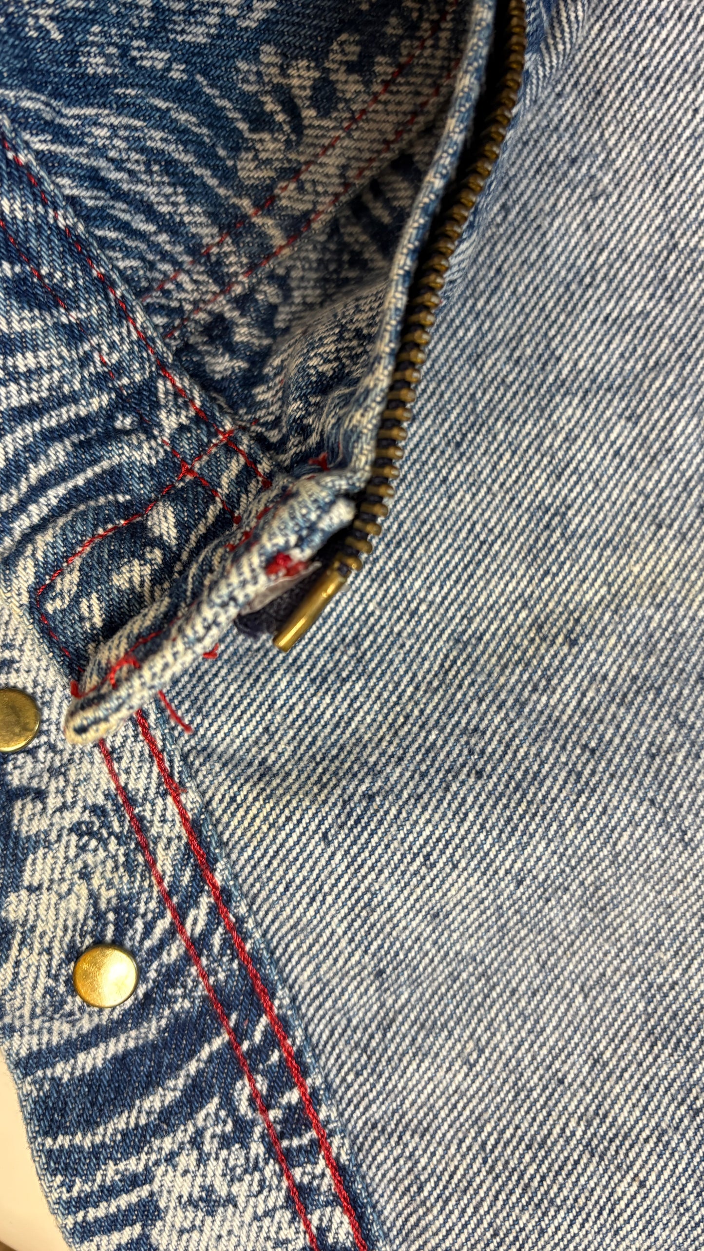 Vivienne Westwood A/W 1992 'the great wave' denim jacket