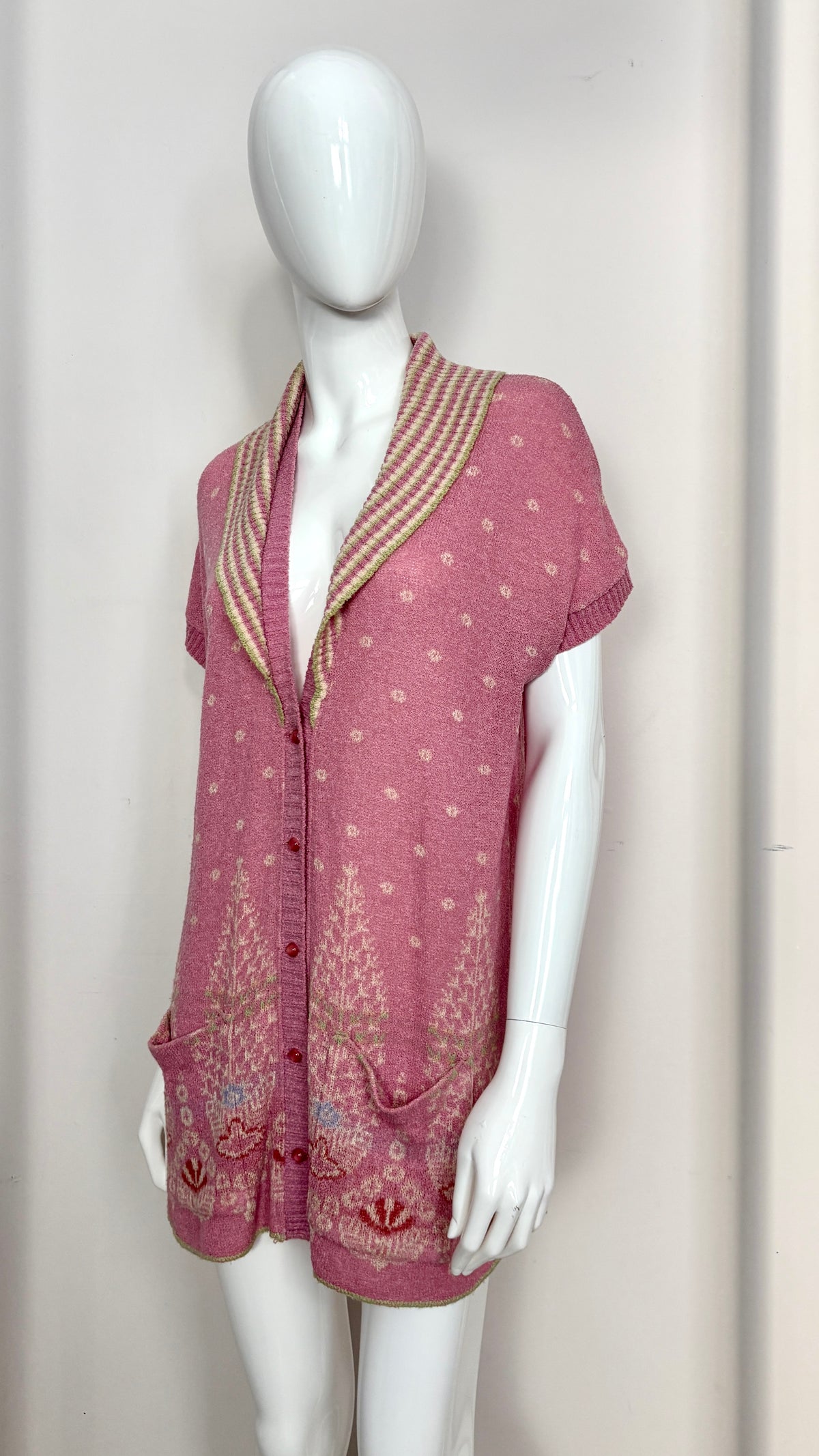 Bill Gibb Knitted longline cardigan