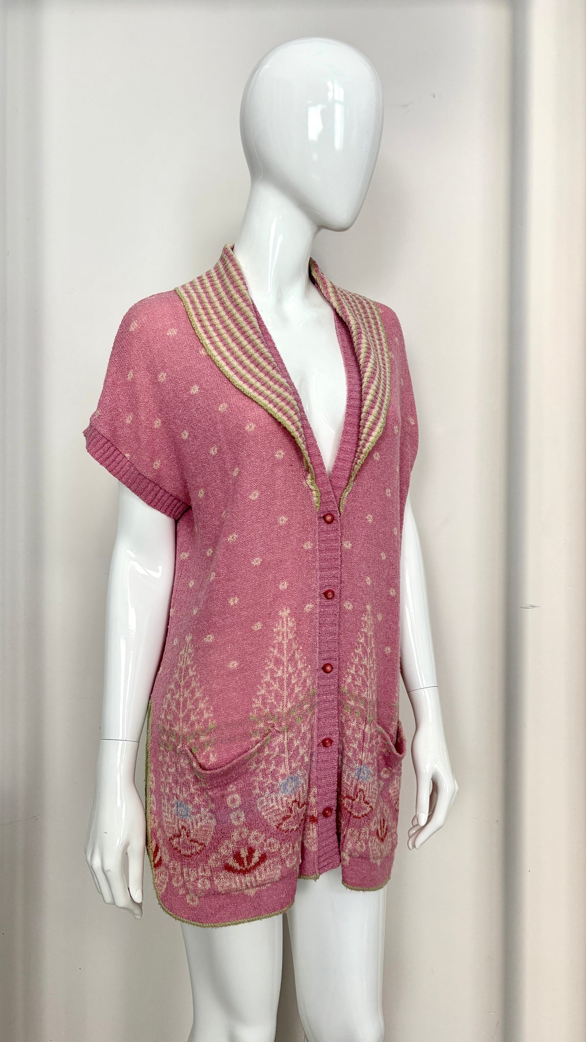 Bill Gibb Knitted longline cardigan