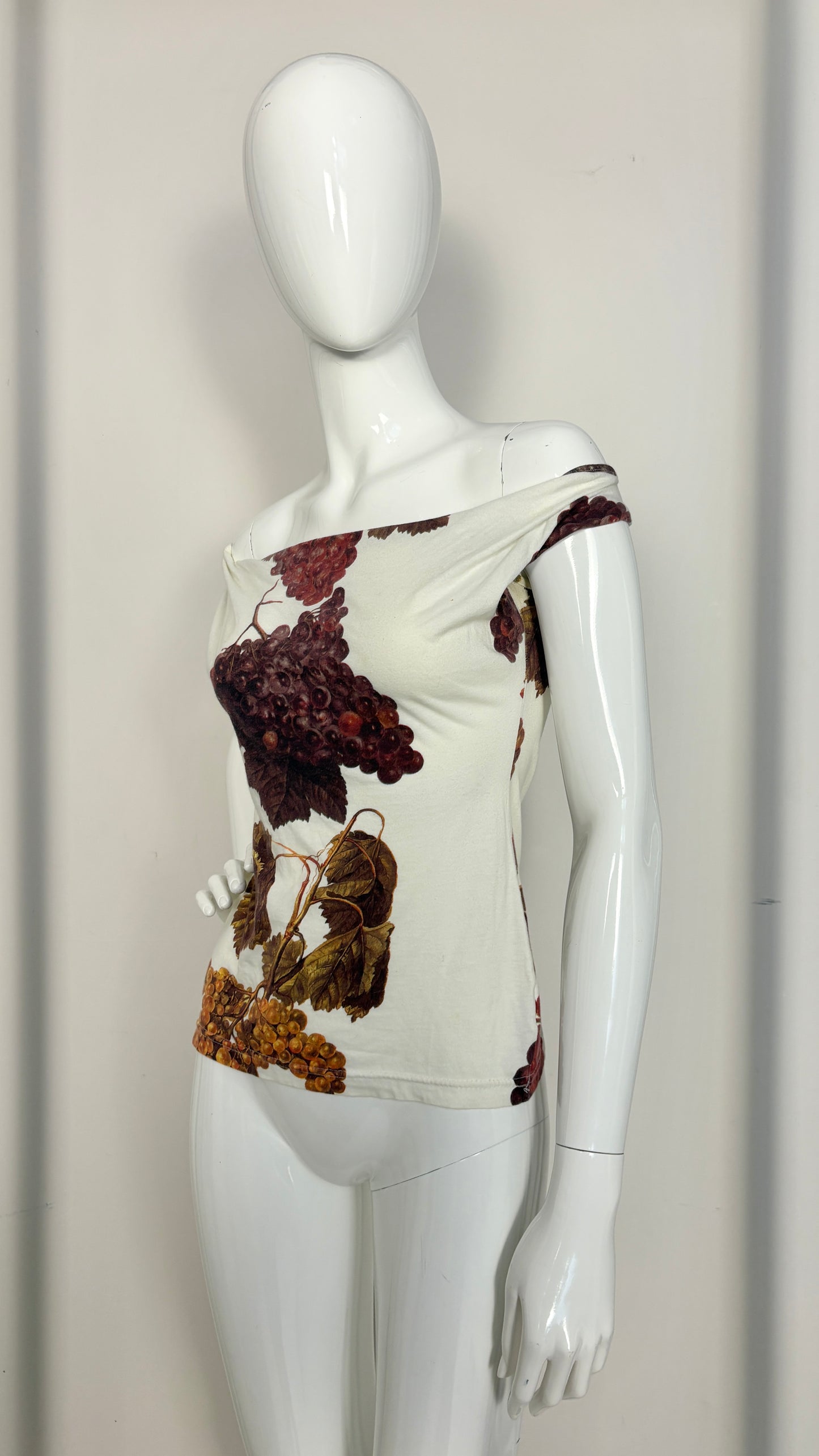 Vivienne Westwood S/S 1997 'Vive La Bagatelle' grape print top