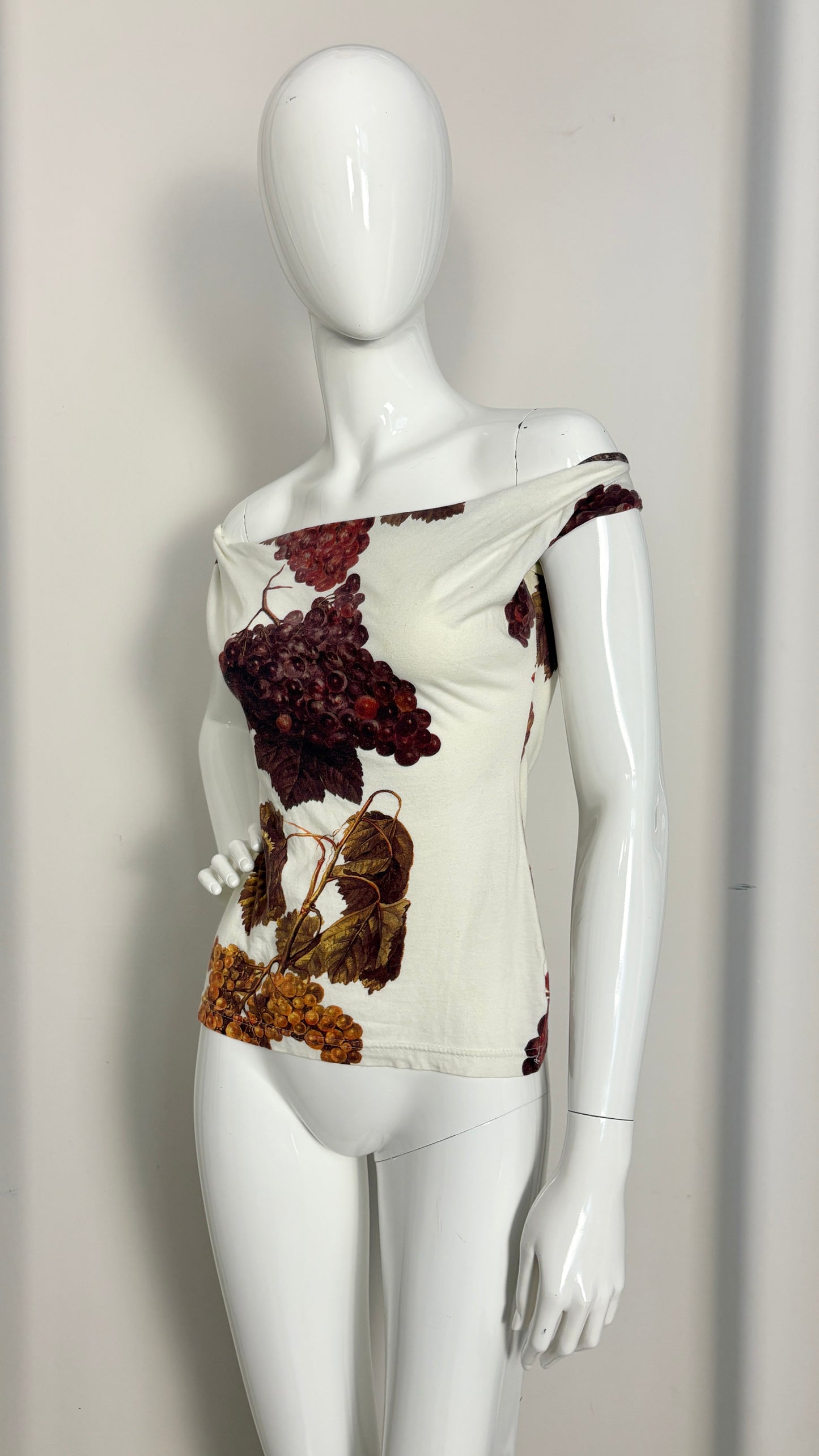 Vivienne Westwood S/S 1997 'Vive La Bagatelle' grape print top