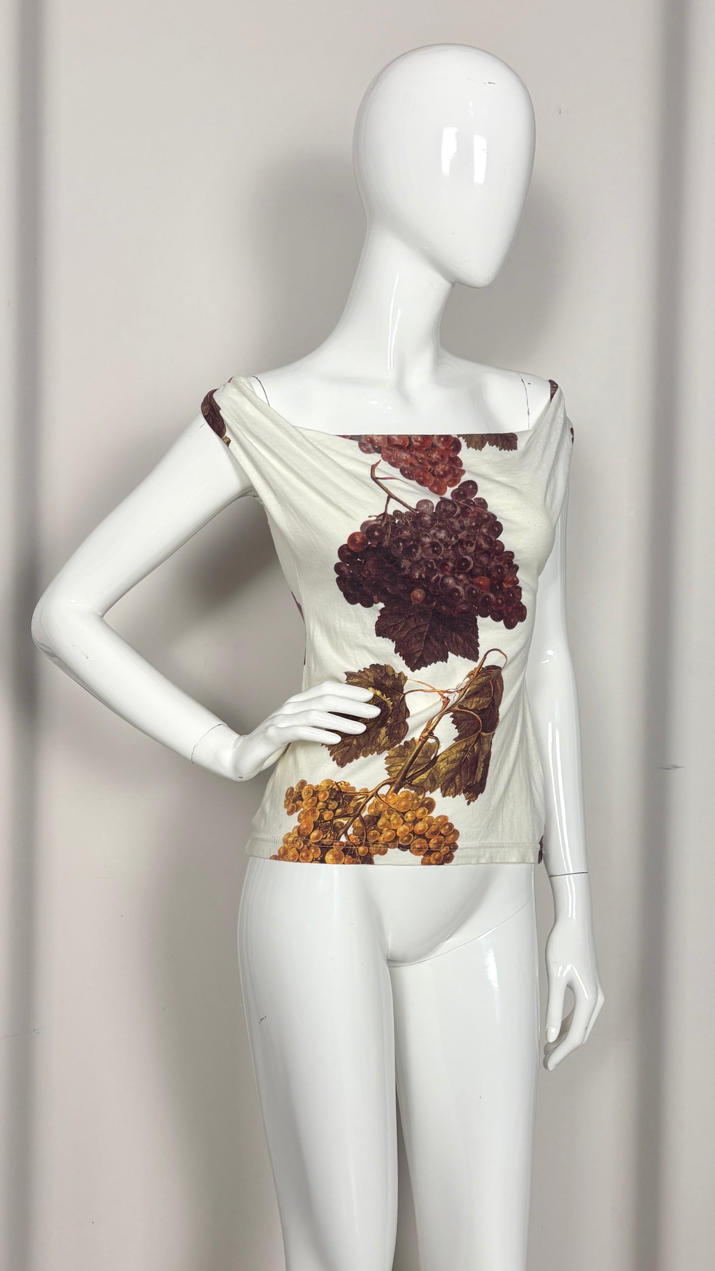 Vivienne Westwood S/S 1997 'Vive La Bagatelle' grape print top