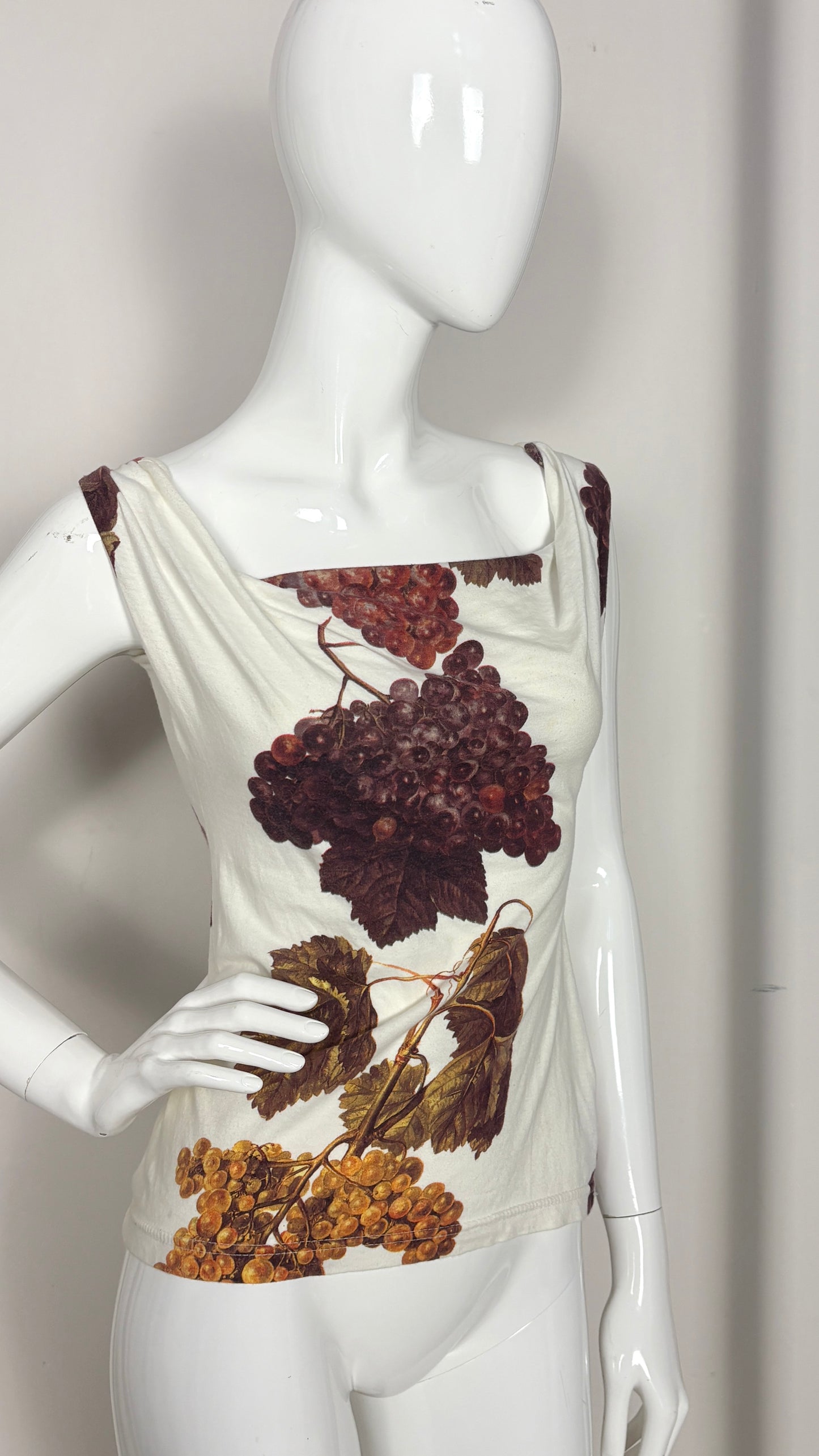 Vivienne Westwood S/S 1997 'Vive La Bagatelle' grape print top