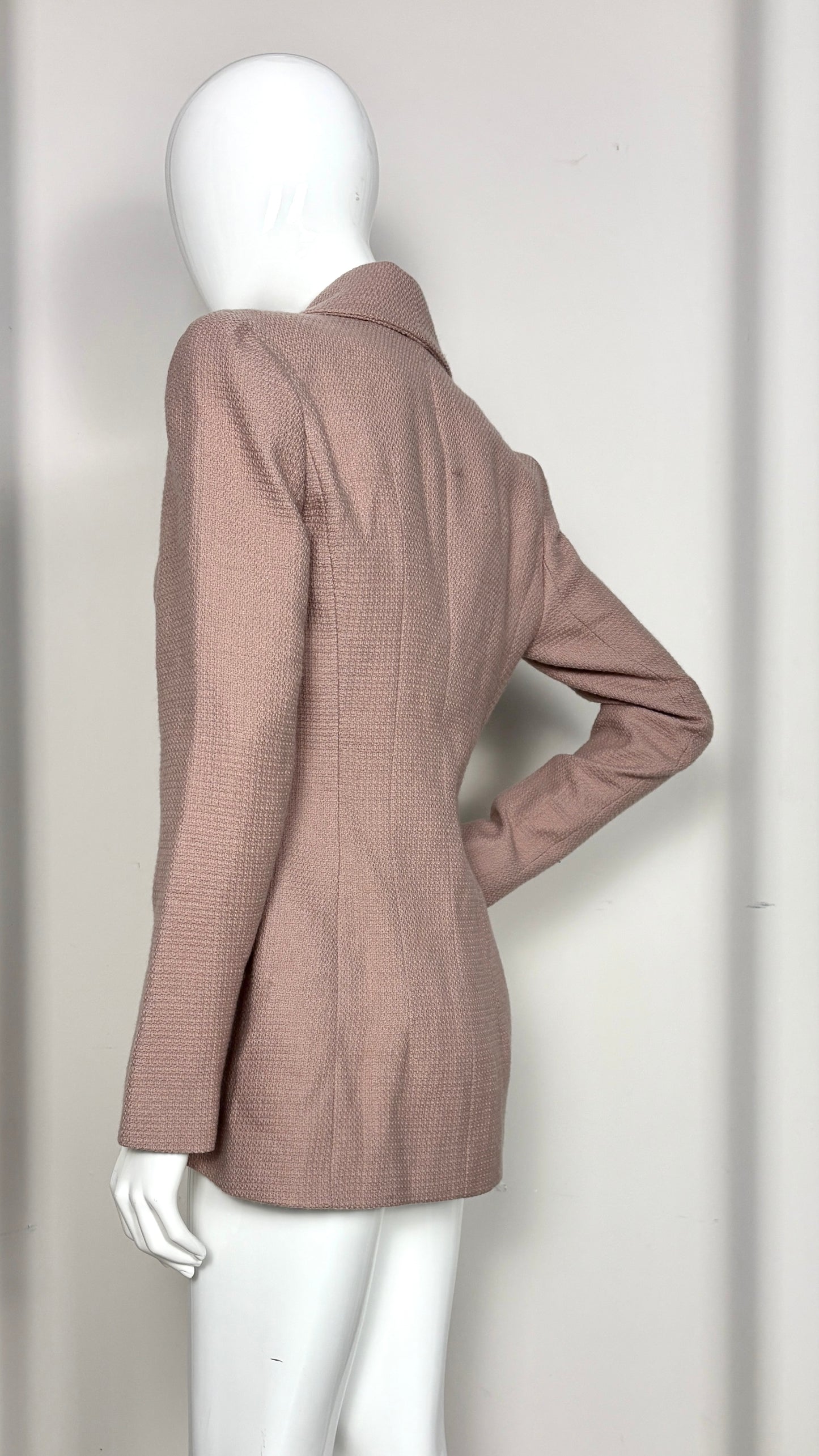 John Galliano dusty pink tailored jacket