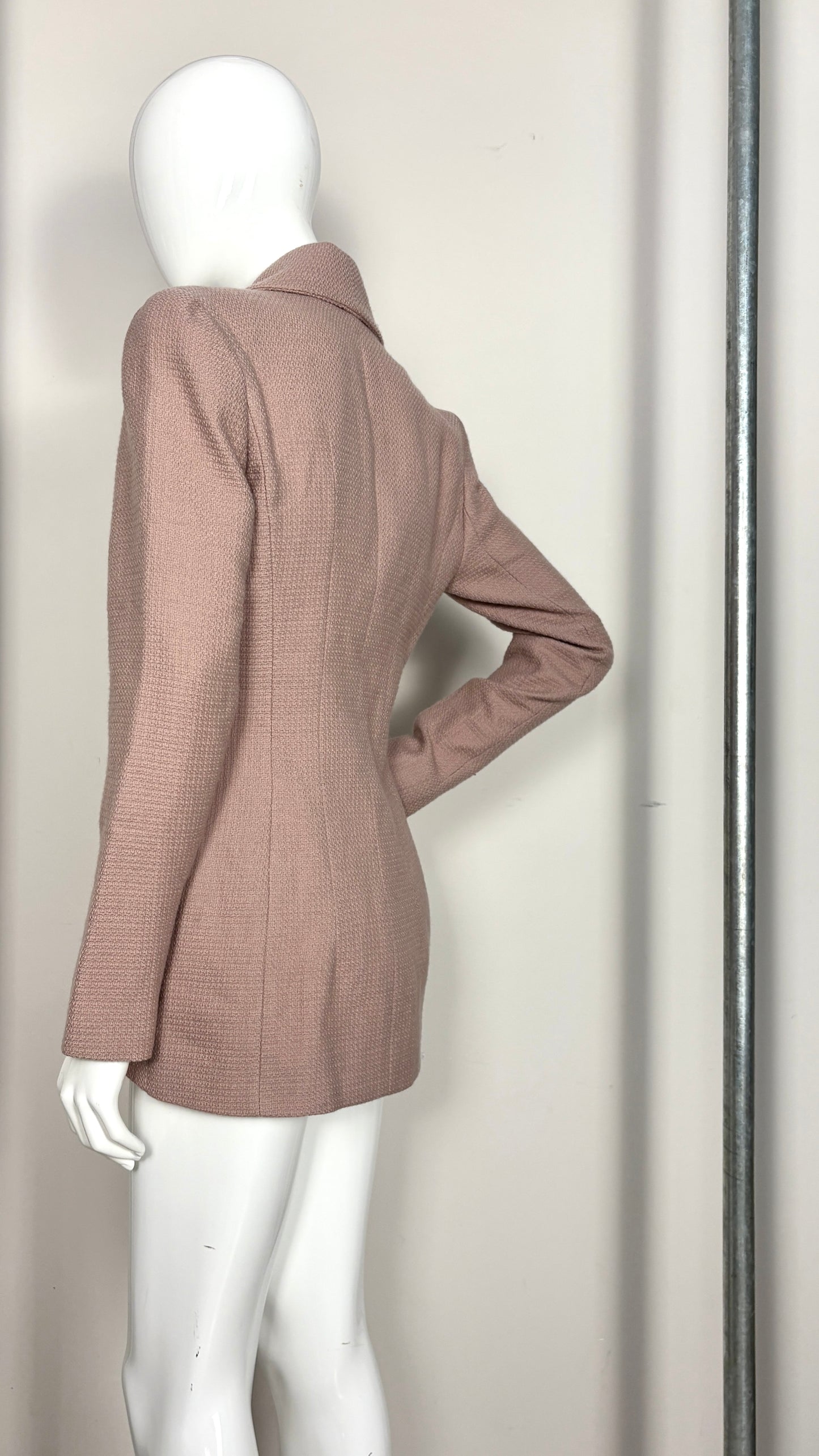 John Galliano dusty pink tailored jacket