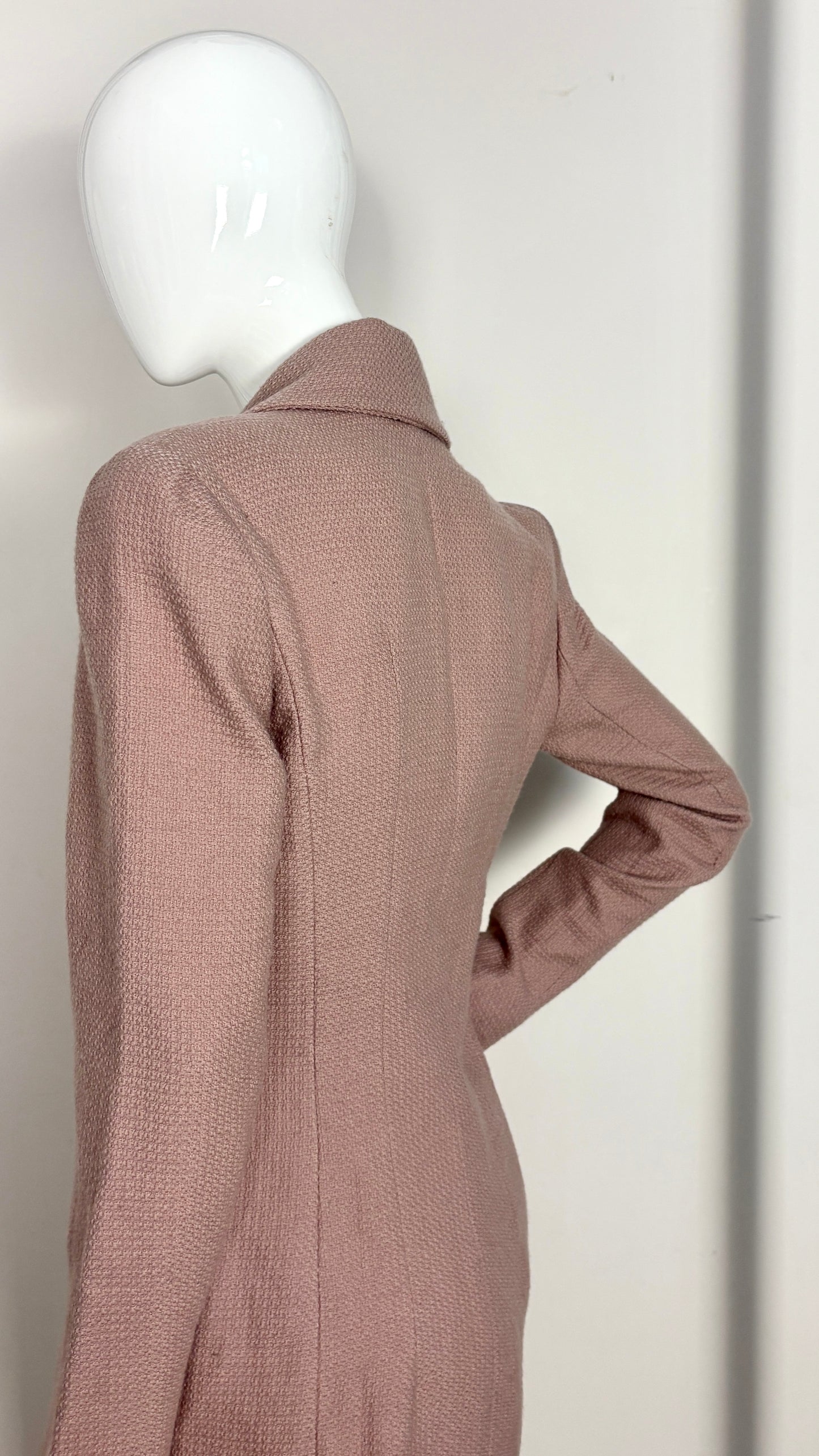 John Galliano dusty pink tailored jacket