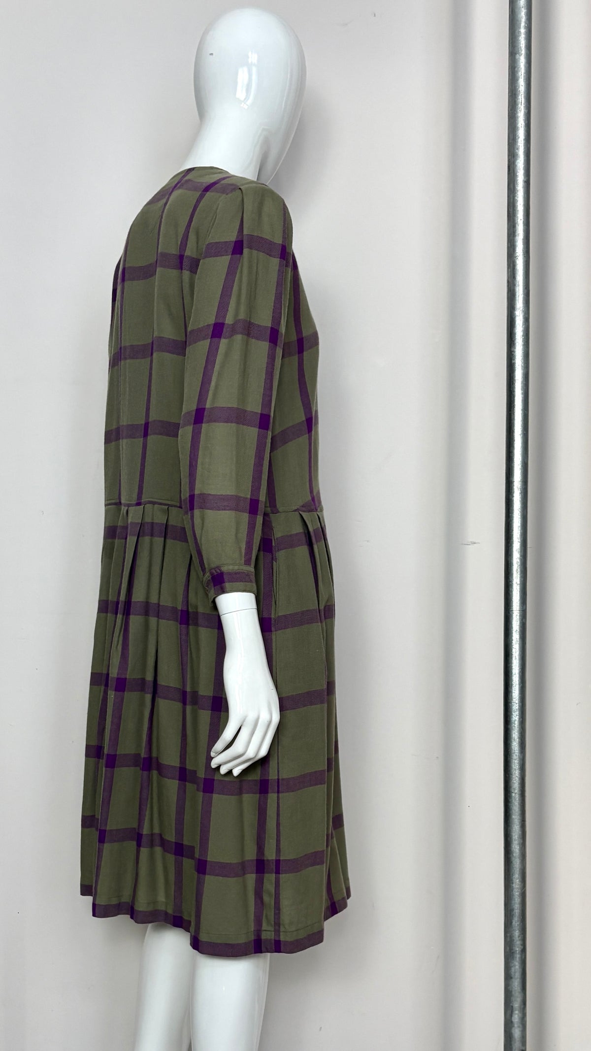 Issey Miyake late 80's early 90's check dress