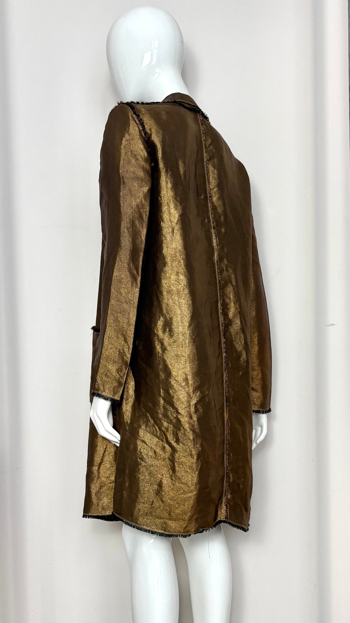 Lanvin S/S 2003 by Alber Elbaz gold metal coat