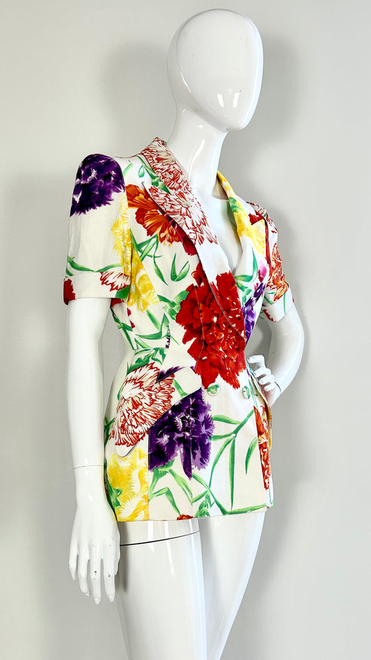 Thierry Mugler floral jacket