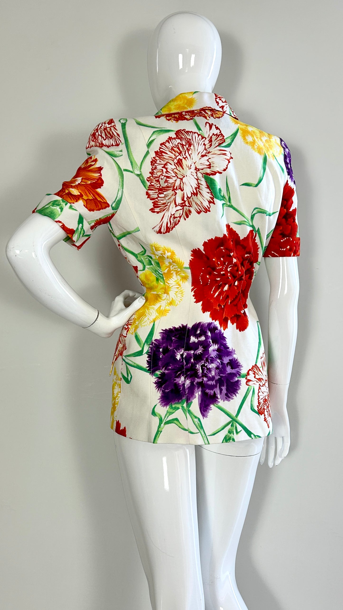 Thierry Mugler floral jacket