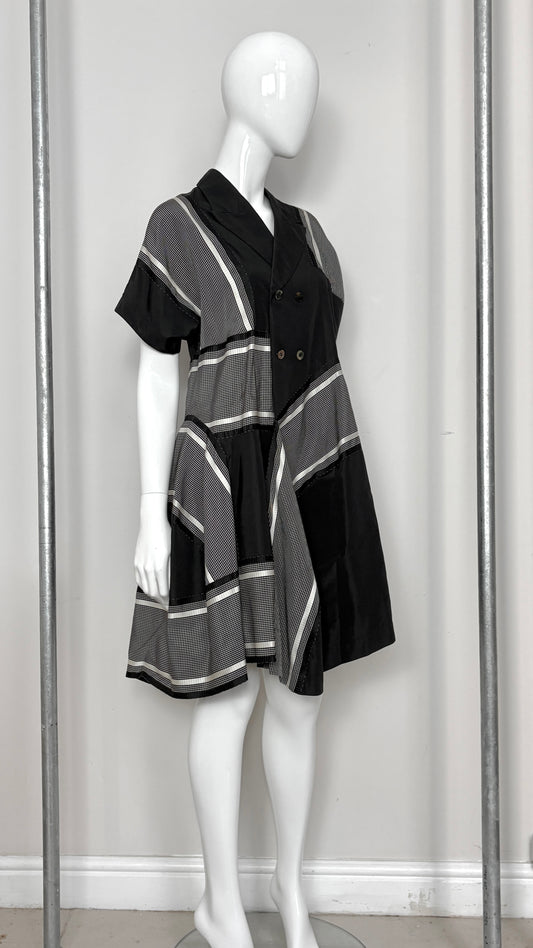 Comme des Garcons 1989 deconstructed pinstripe coat/dress