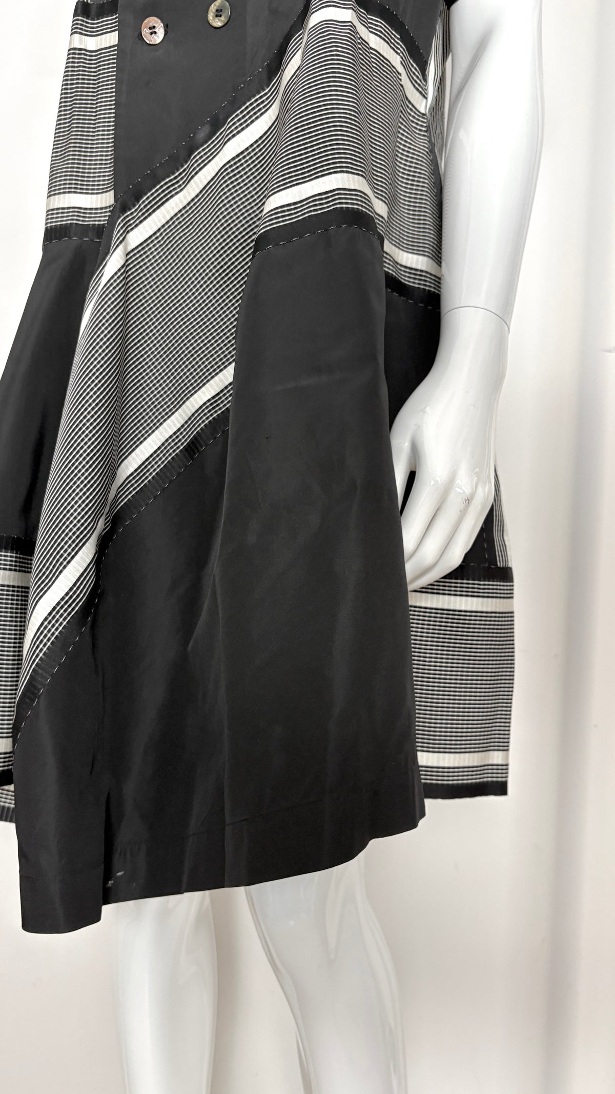 Comme des Garcons 1989 deconstructed pinstripe coat/dress