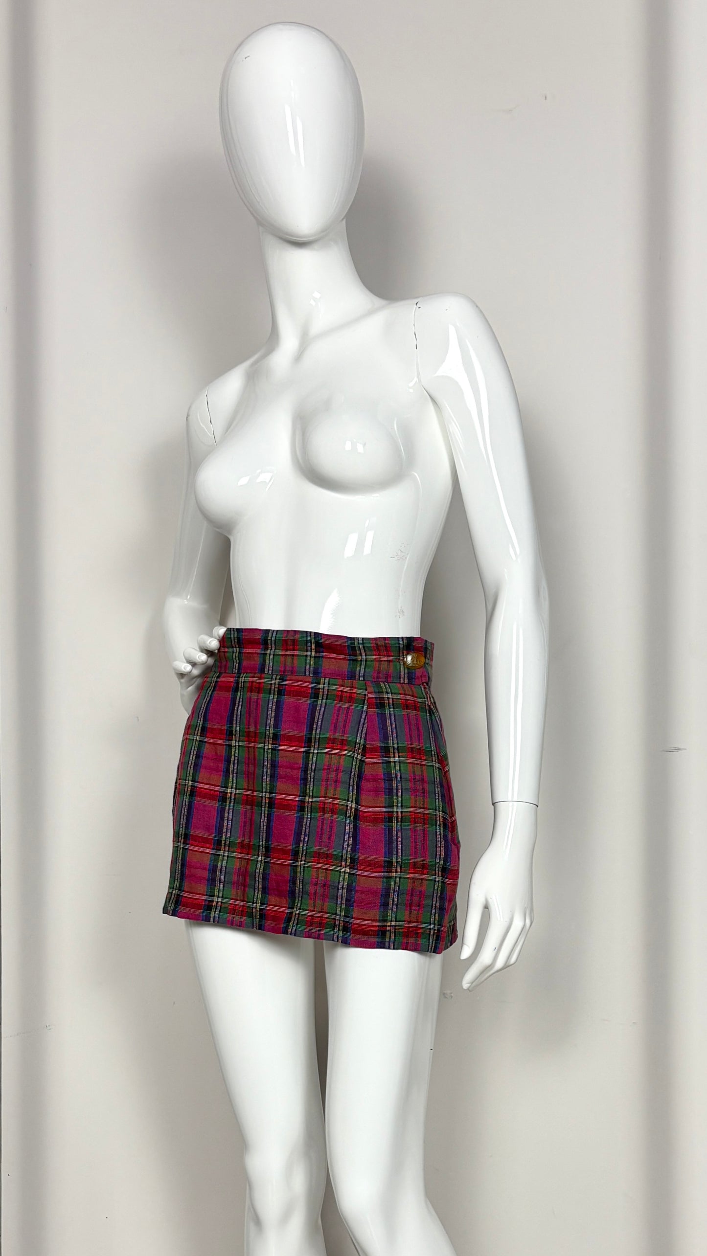 Vivienne Westwood early tartan mini skirt