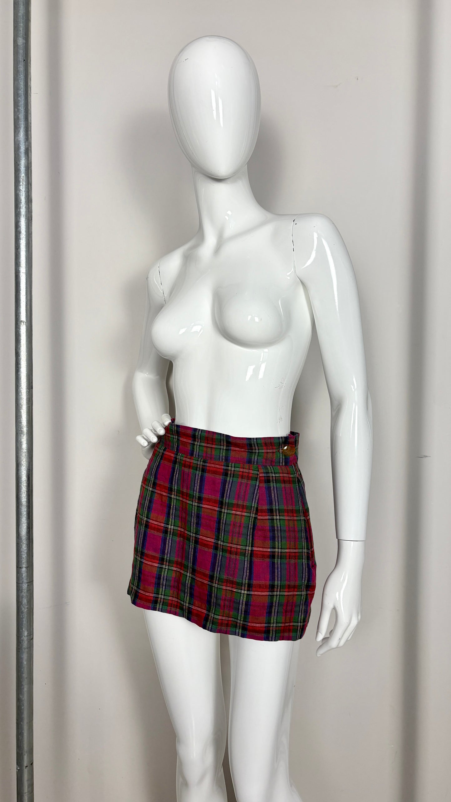 Vivienne Westwood early tartan mini skirt