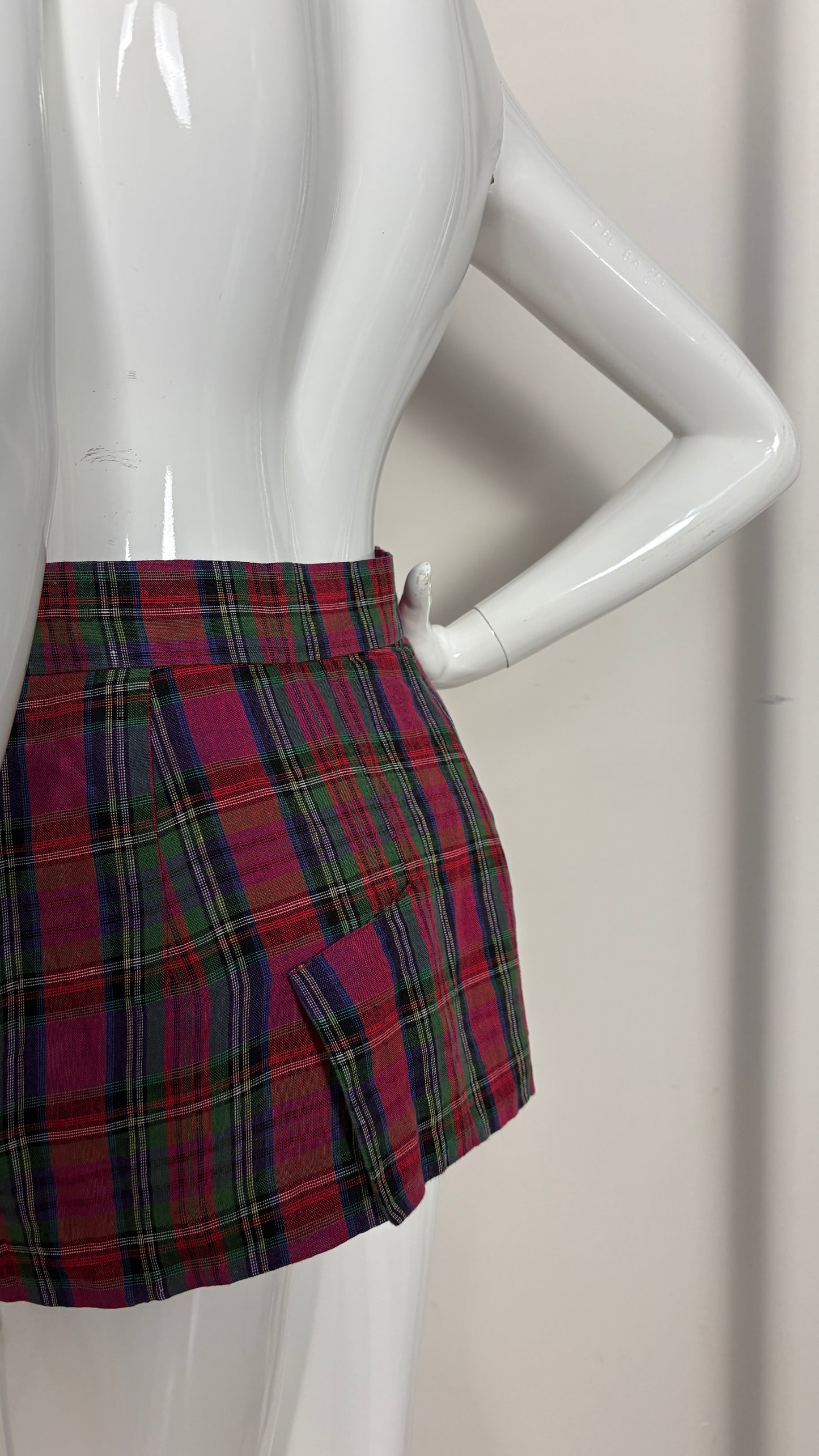 Vivienne Westwood early tartan mini skirt