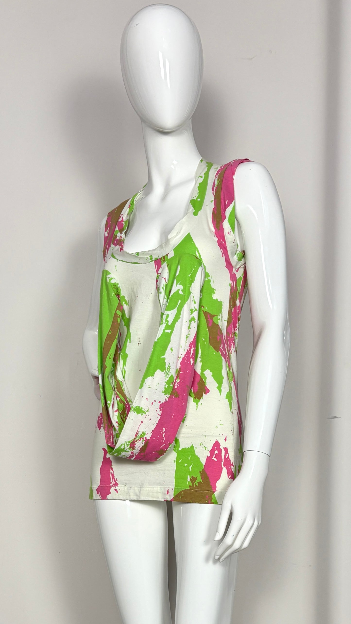 Vivienne Westwood Anglomania neon boob tube top