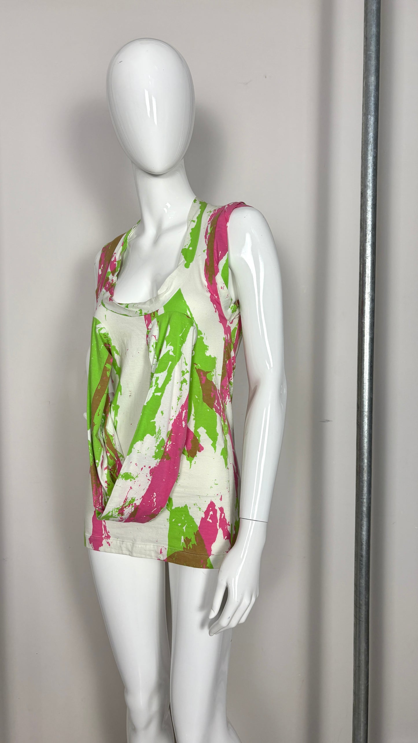 Vivienne Westwood Anglomania neon boob tube top