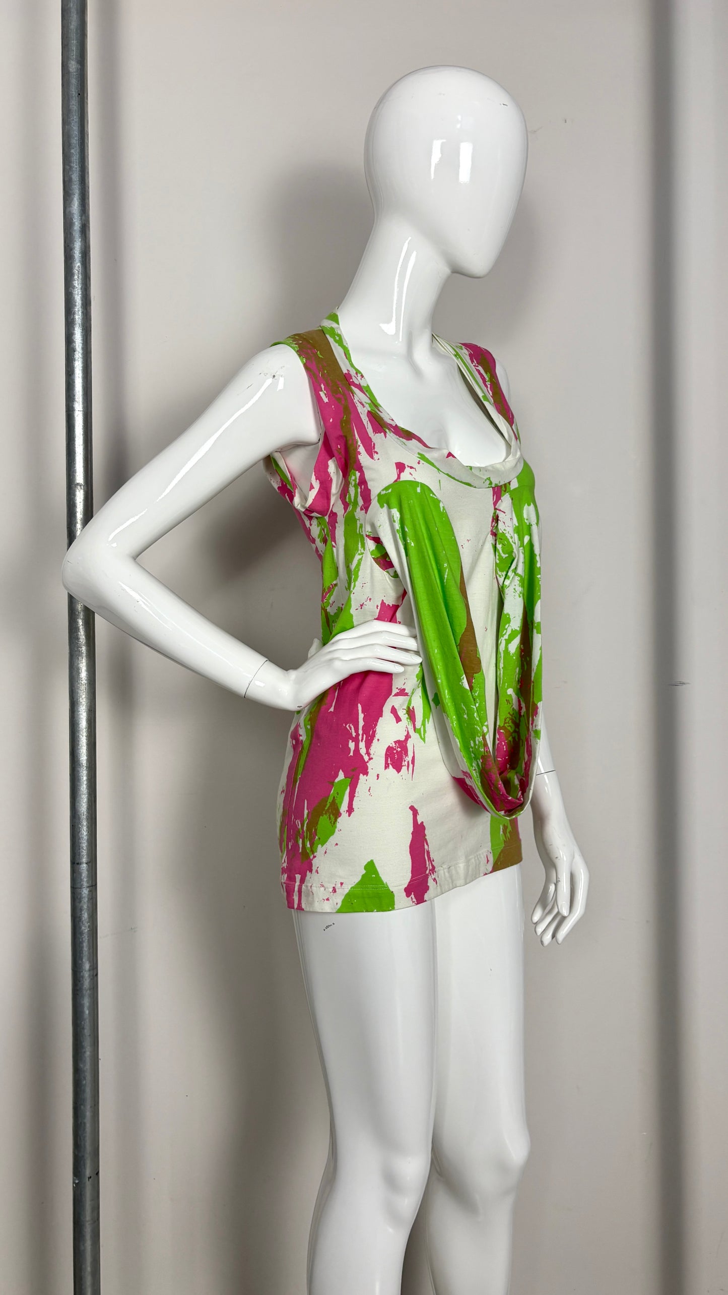 Vivienne Westwood Anglomania neon boob tube top