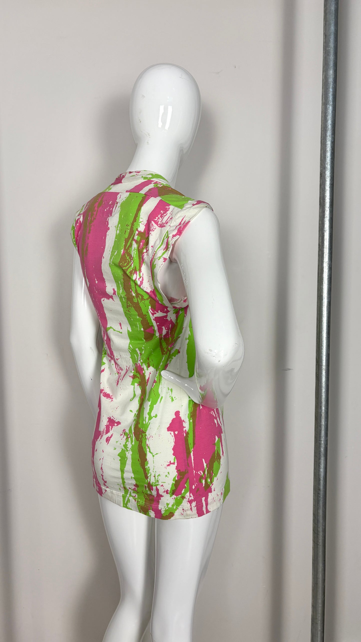 Vivienne Westwood Anglomania neon boob tube top